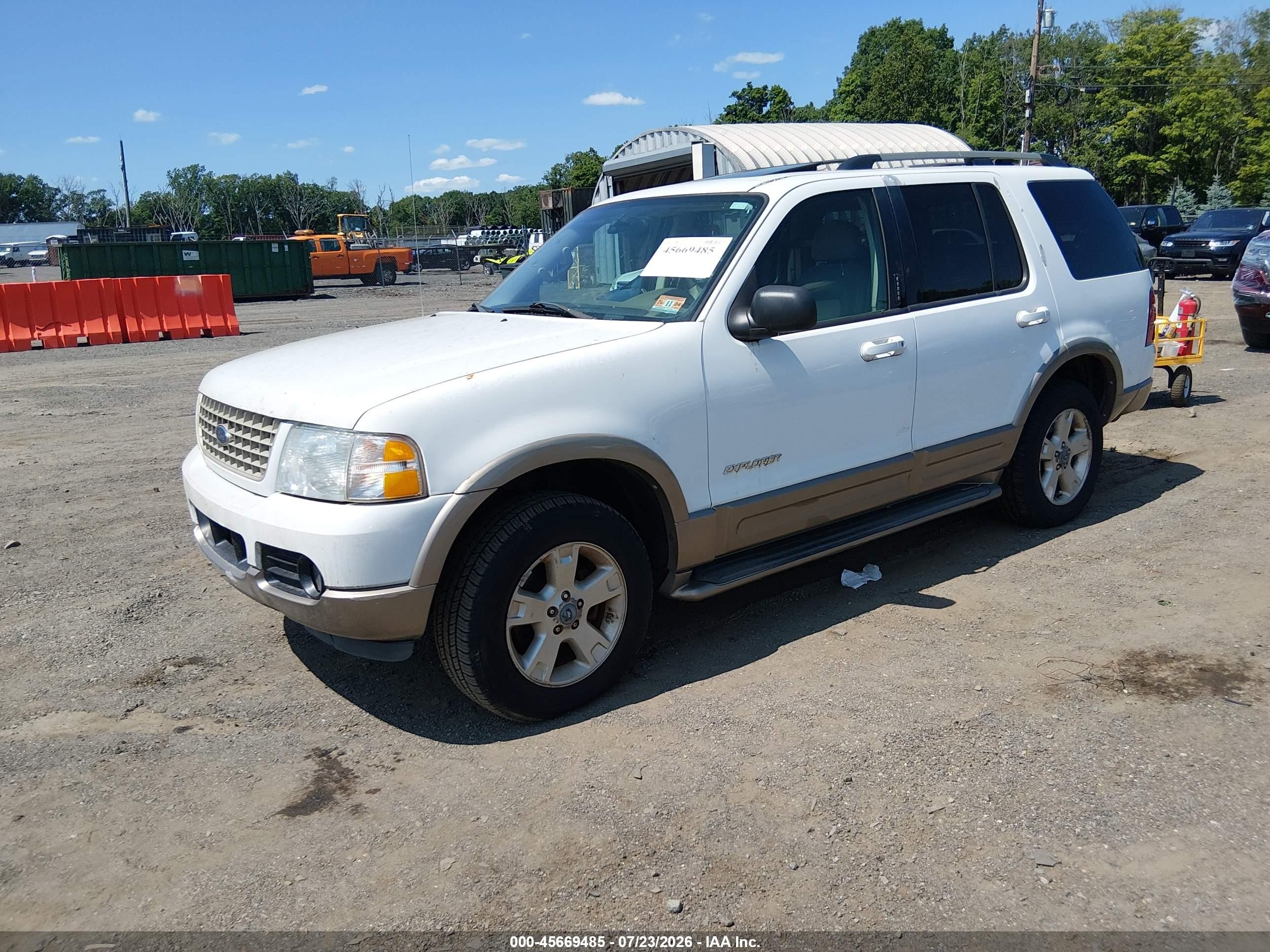 2004 Ford Explorer Eddie Bauer Белый vin: 1FMZU74W74UB78694