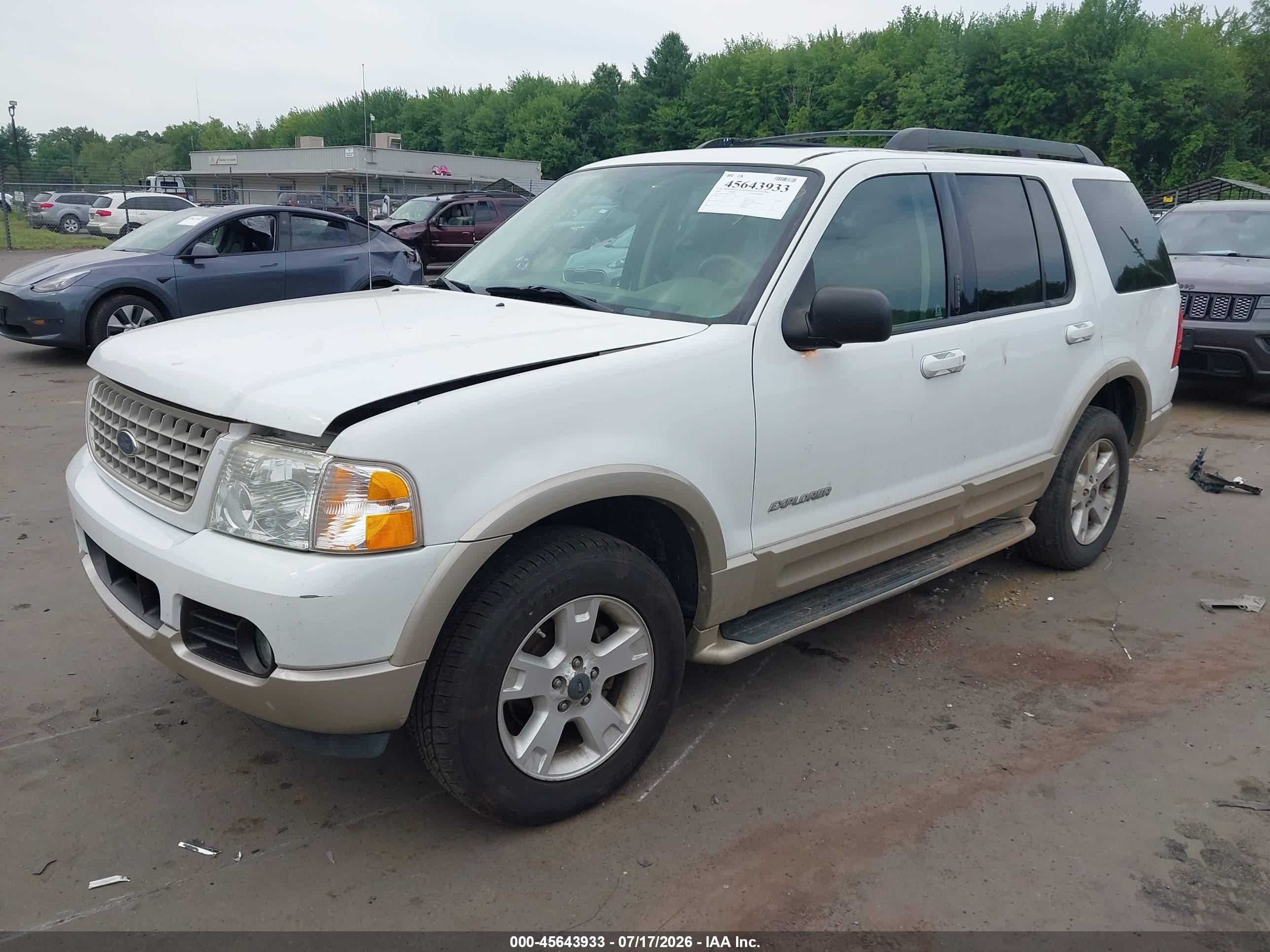 2005 Ford Explorer Eddie Bauer Белый vin: 1FMZU74W95UA24540