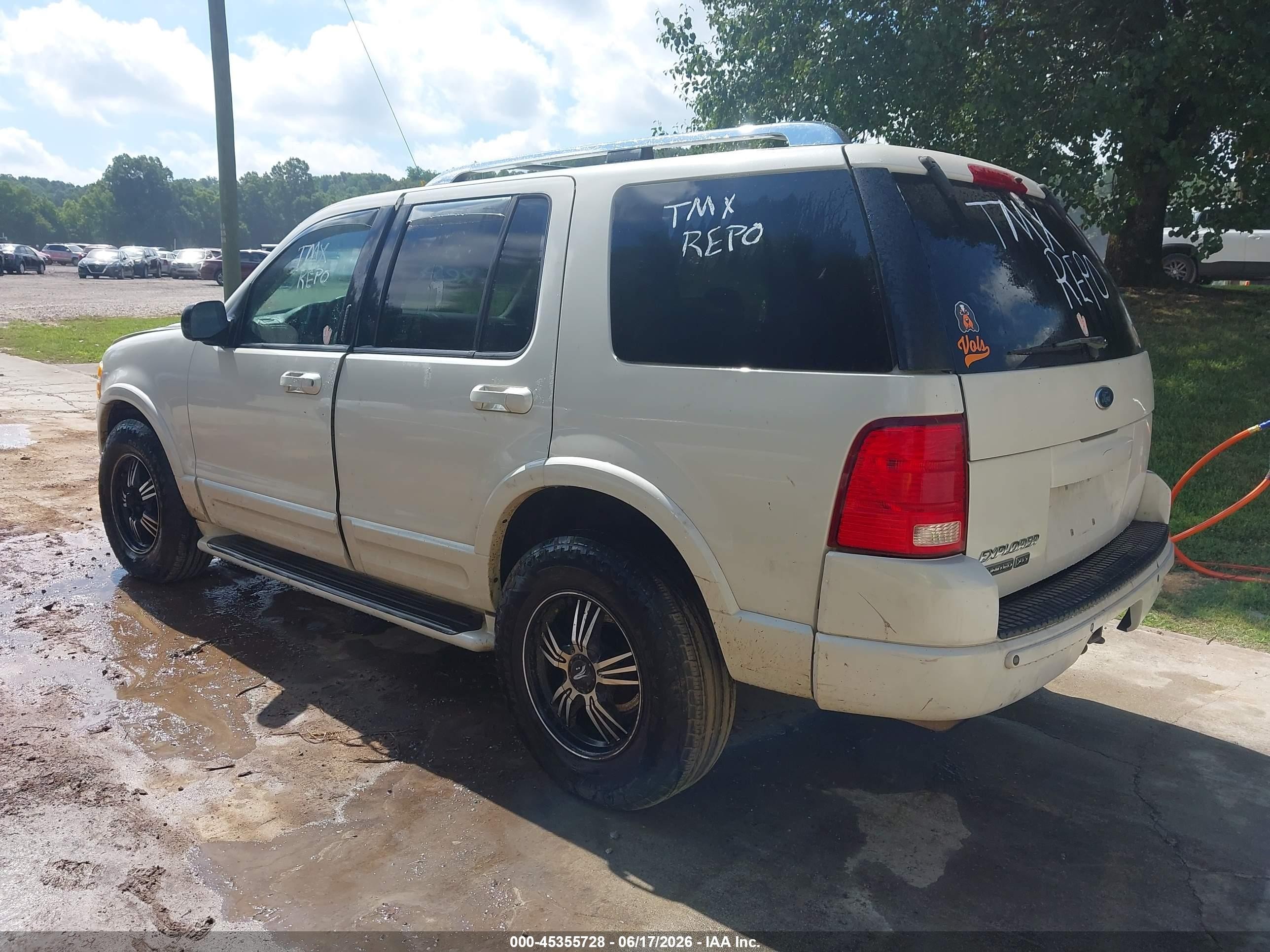 2003 Ford Explorer Limited White vin: 1FMZU75K43ZB53331