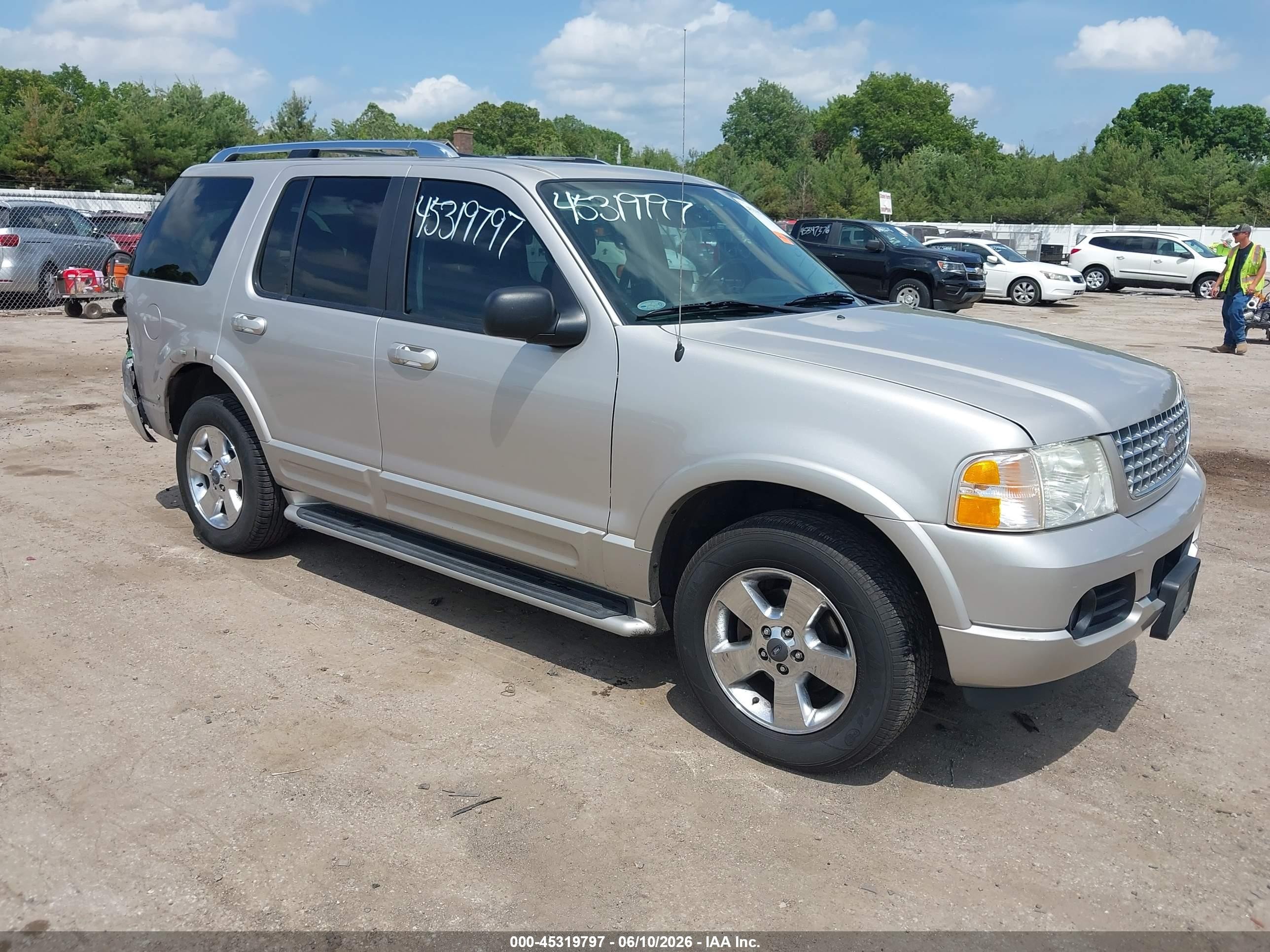 2003 Ford Explorer Limited Silver vin: 1FMZU75W93UB37819