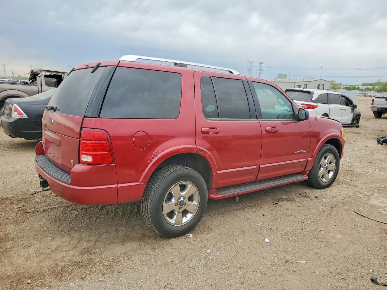 2004 Ford Explorer Limited Red vin: 1FMZU75W94UB78663
