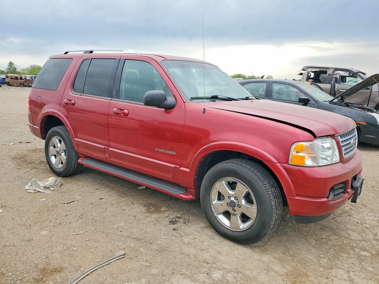 2004 Ford Explorer Limited Red vin: 1FMZU75W94UB78663