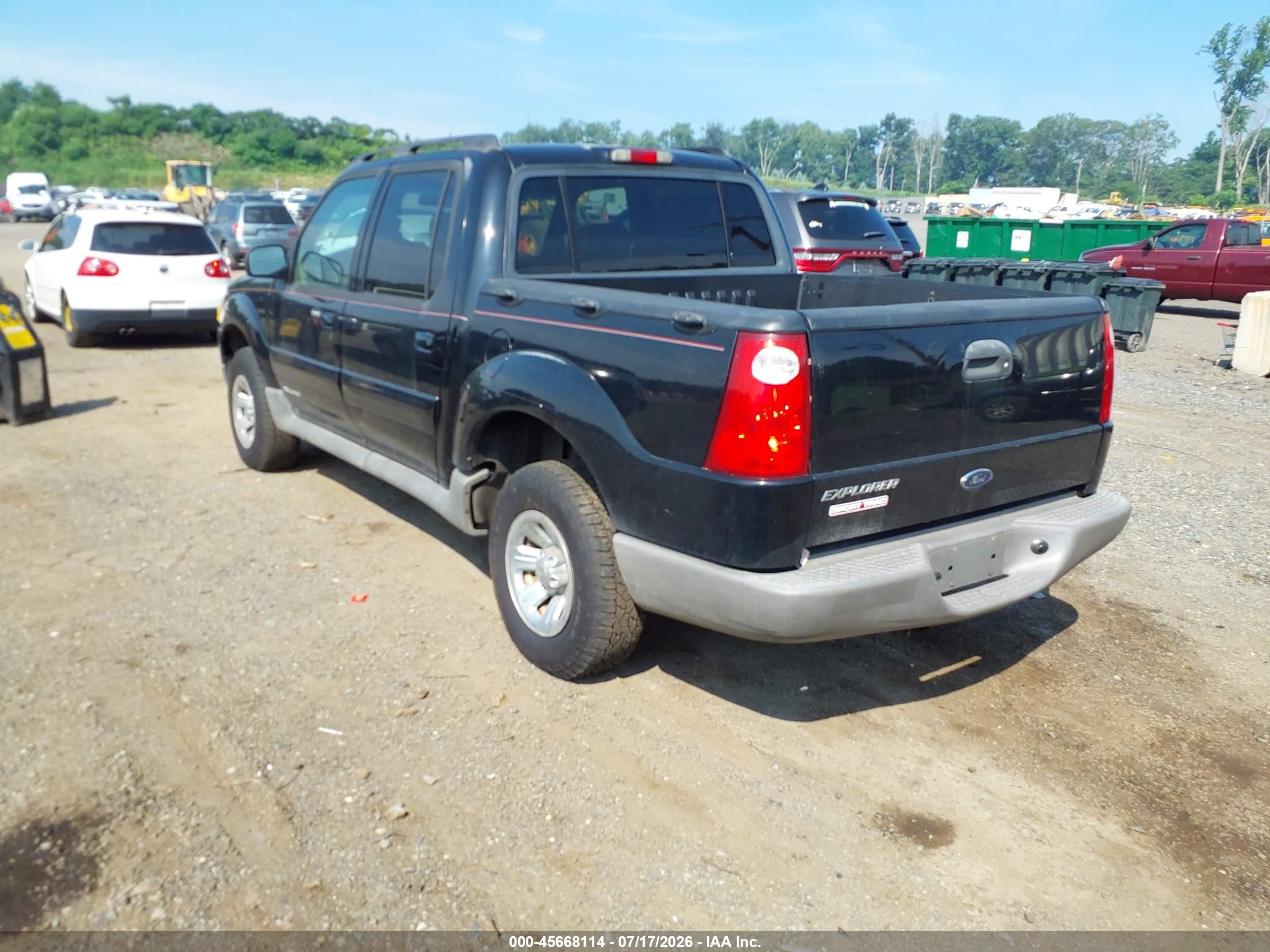2001 Ford Explorer Sport Trac   Black vin: 1FMZU77E01UB37032