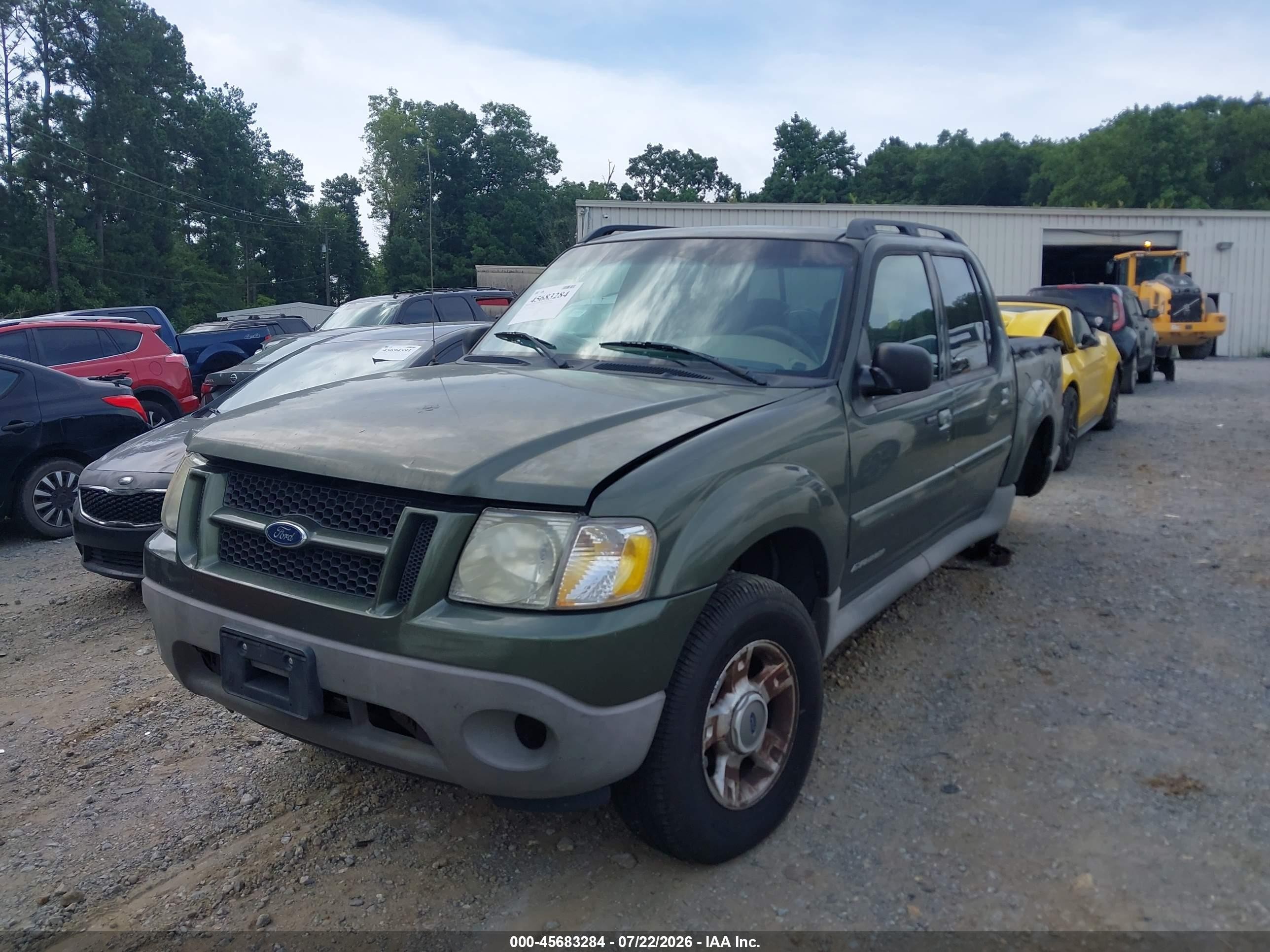 2002 Ford Explorer Sport Trac   Green vin: 1FMZU77E02UB66273