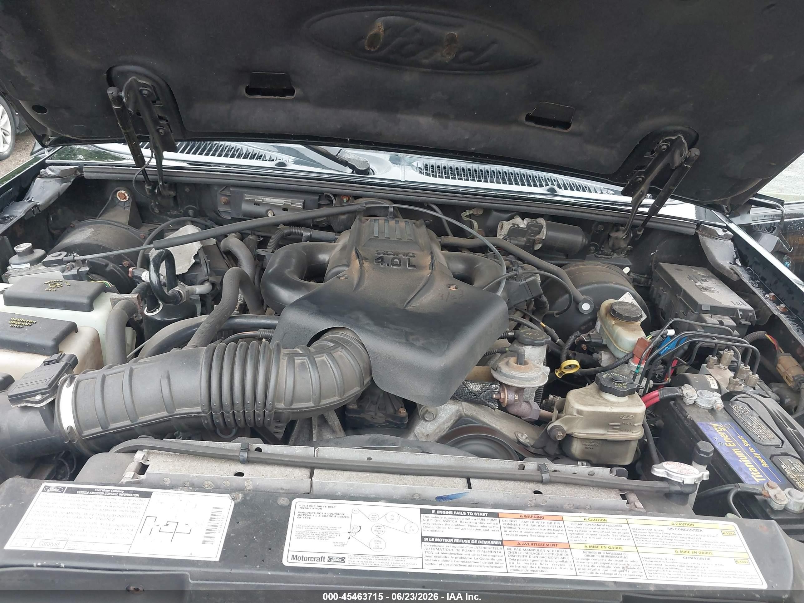 2001 Ford Explorer Sport Trac   Black vin: 1FMZU77E11UB06341