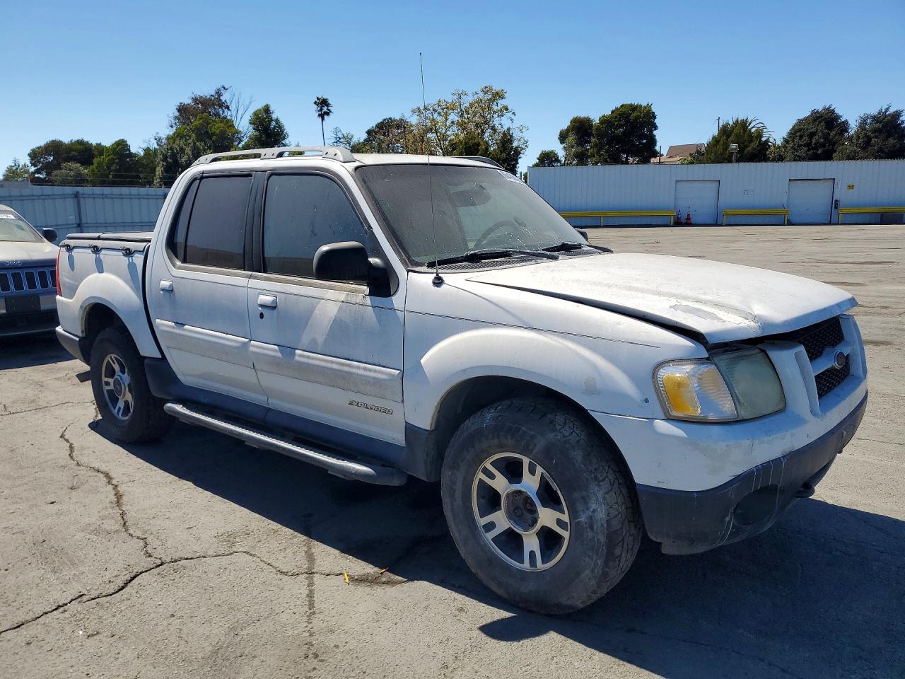 2002 Ford Explorer Sport Trac White vin: 1FMZU77E12UD40206