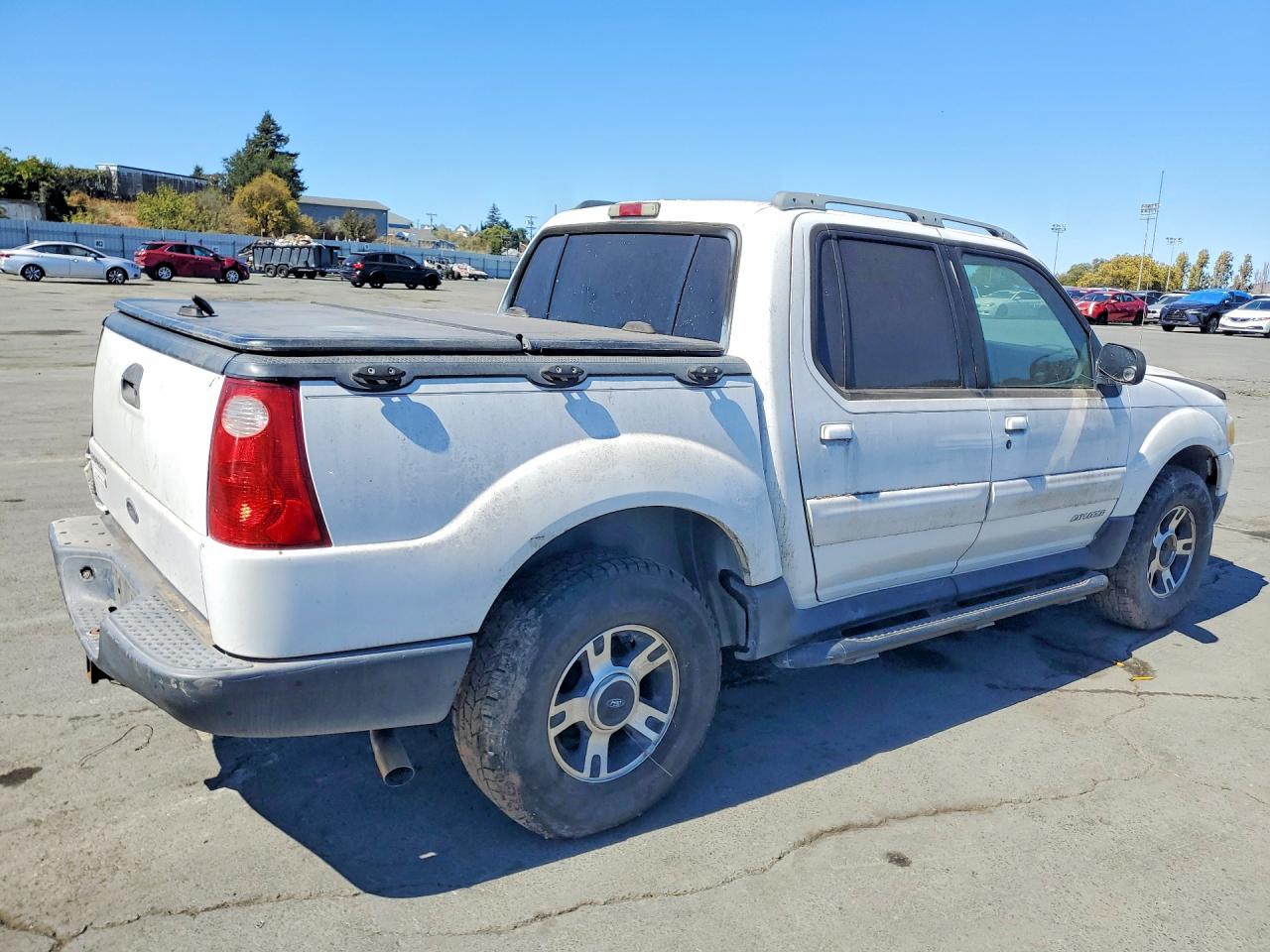 2002 Ford Explorer Sport Trac White vin: 1FMZU77E12UD40206