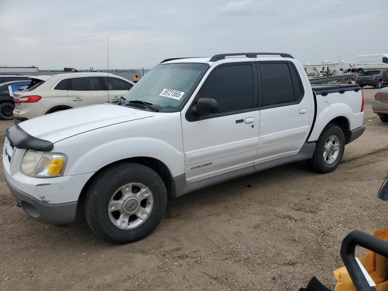 2001 Ford Explorer Sport Trac White vin: 1FMZU77E21UA06975