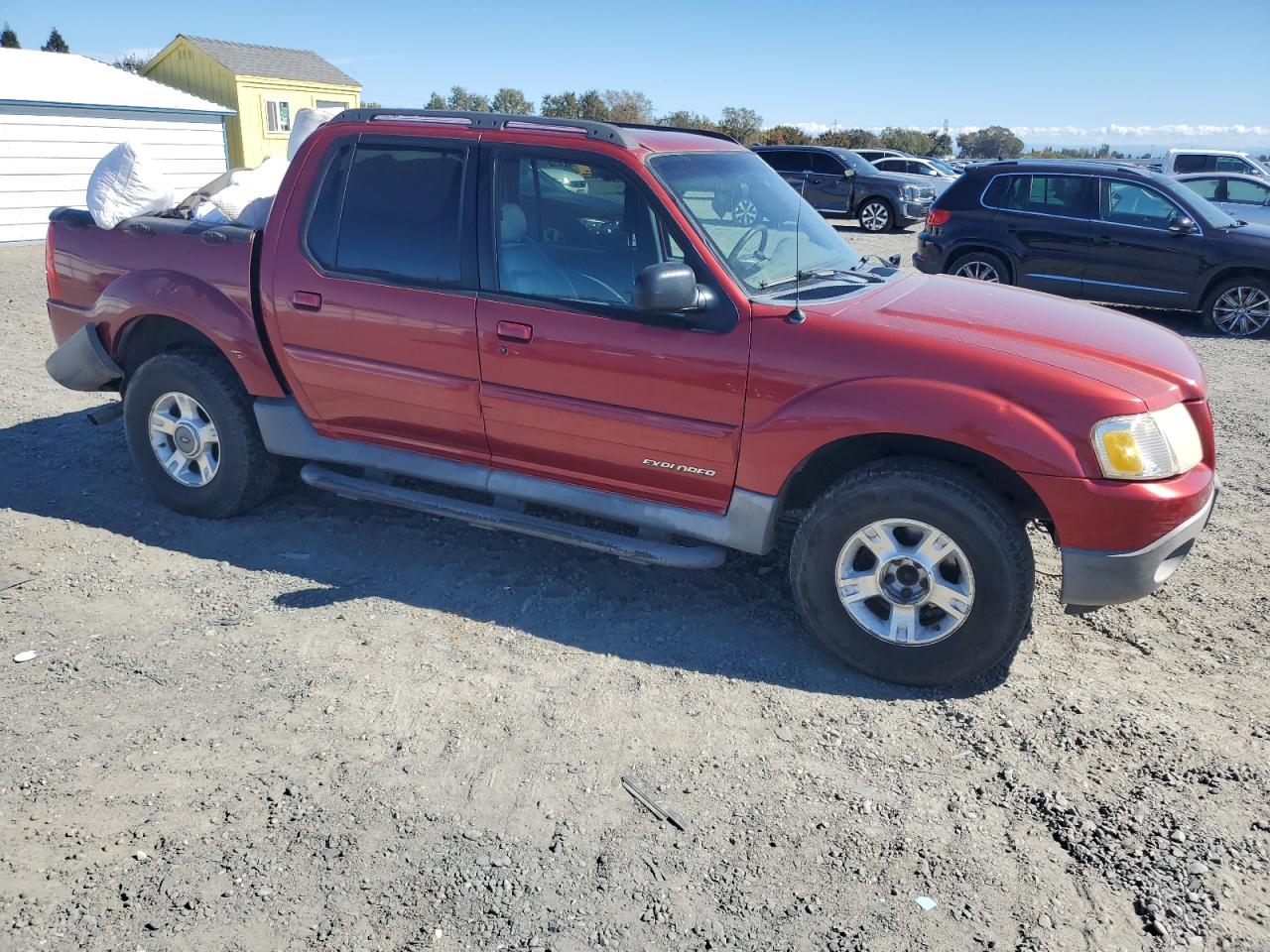 2001 Ford Explorer Sport Trac Red vin: 1FMZU77E21UB72333