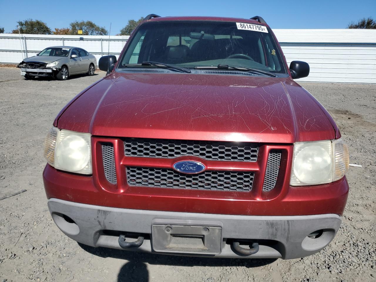 2001 Ford Explorer Sport Trac Red vin: 1FMZU77E21UB72333