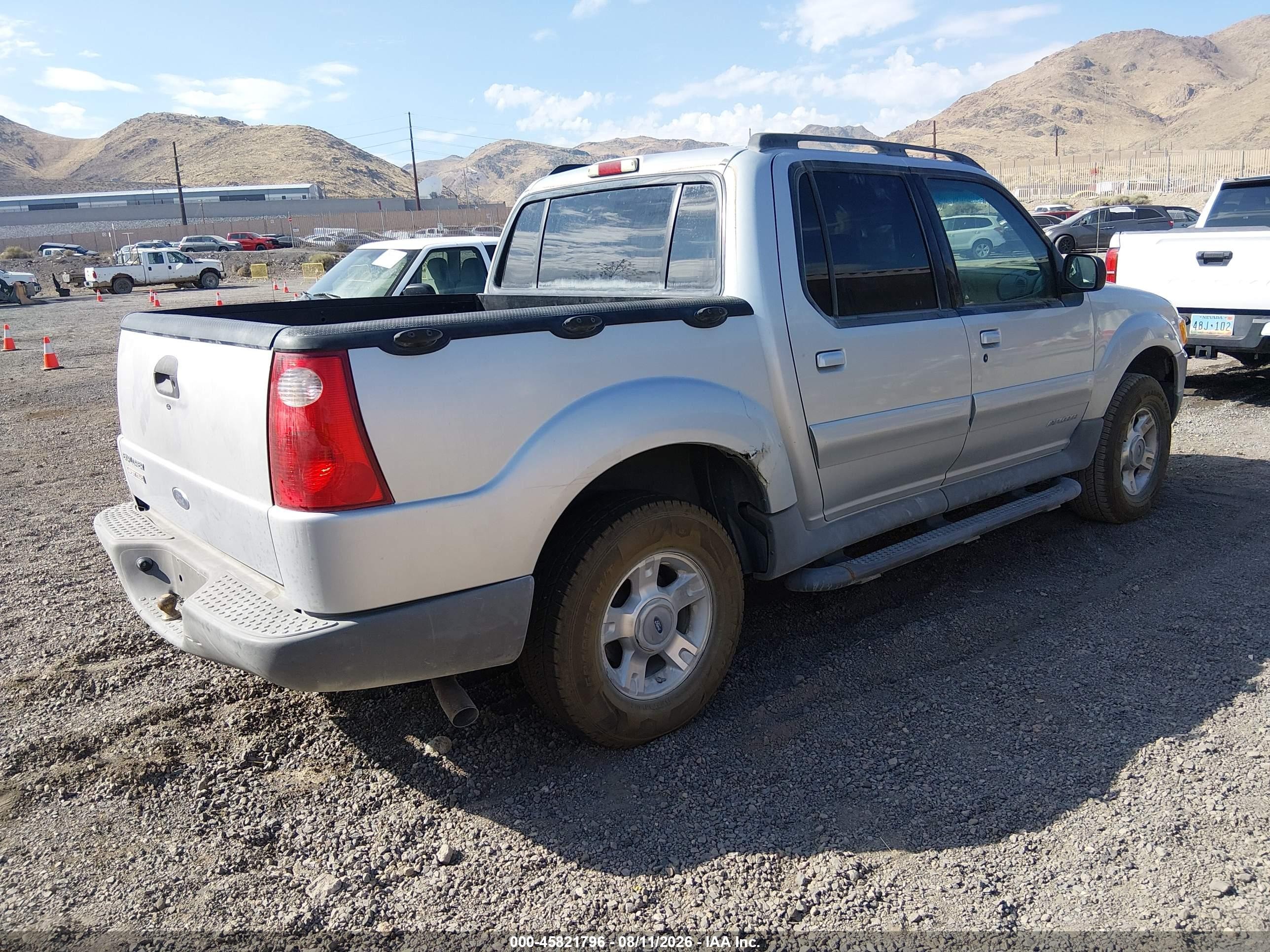2002 Ford Explorer Sport Trac   Silver vin: 1FMZU77E42UB40405