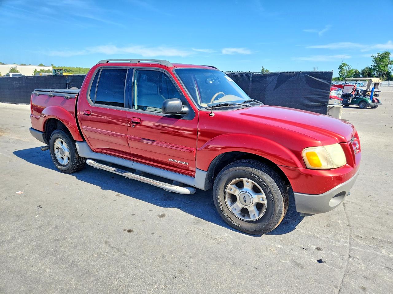 2002 Ford Explorer Sport Trac Red vin: 1FMZU77E52UD54299