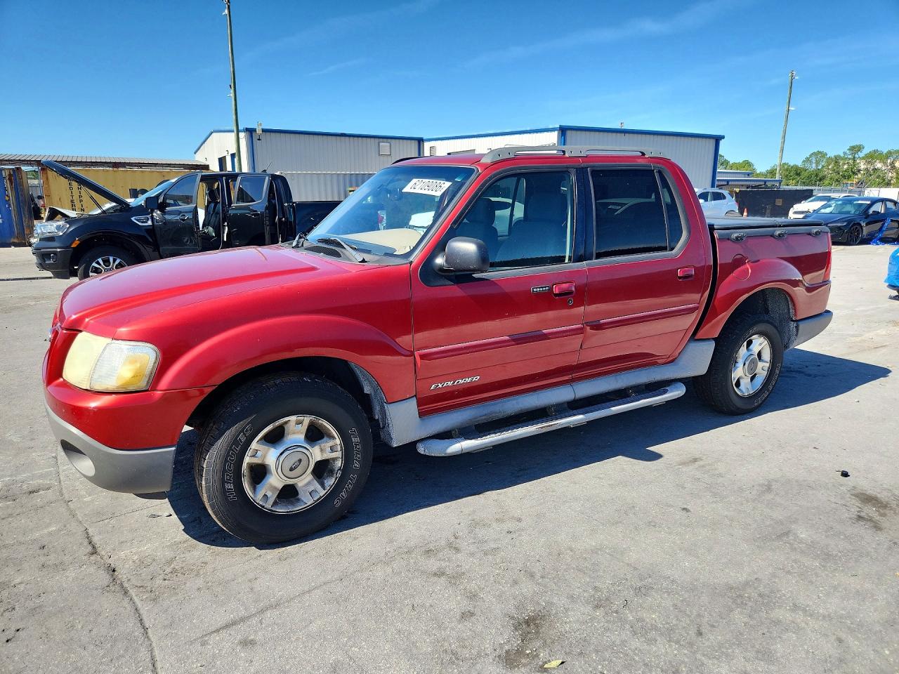 2002 Ford Explorer Sport Trac Red vin: 1FMZU77E52UD54299