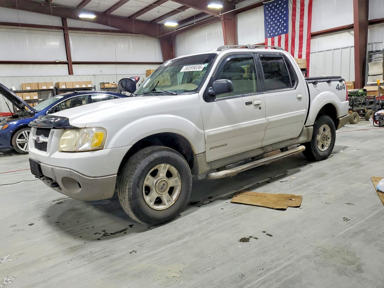 2001 Ford Explorer Sport Trac White vin: 1FMZU77E71UC63372