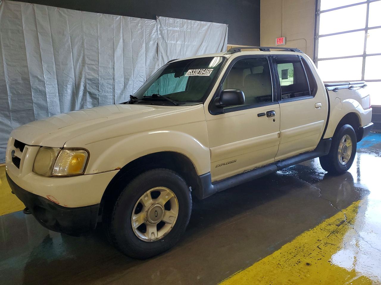 2001 Ford Explorer Sport Trac White vin: 1FMZU77E81UB57237