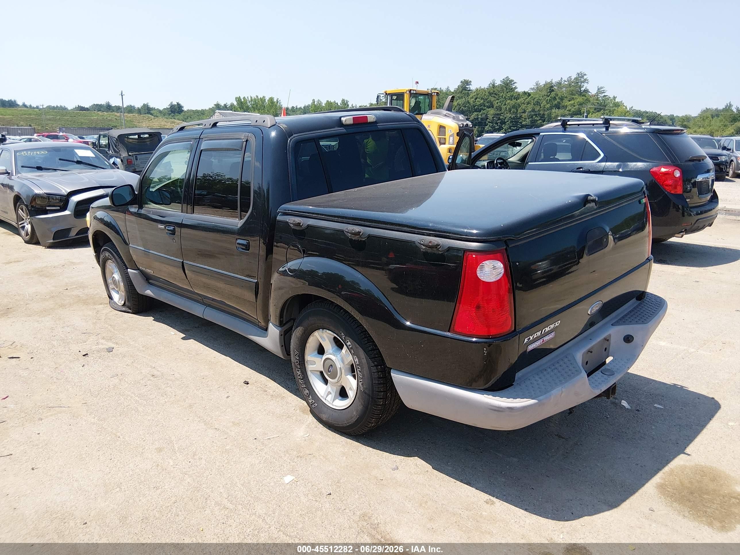 2001 Ford Explorer Sport Trac Black vin: 1FMZU77E81UB72742