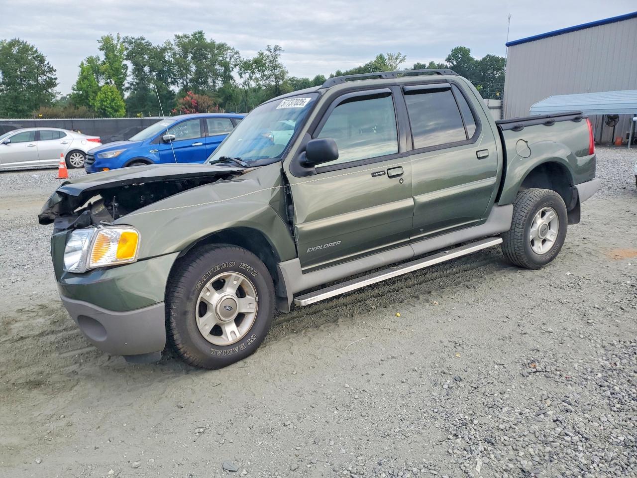 2002 Ford Explorer Sport Trac Green vin: 1FMZU77E82UB86397