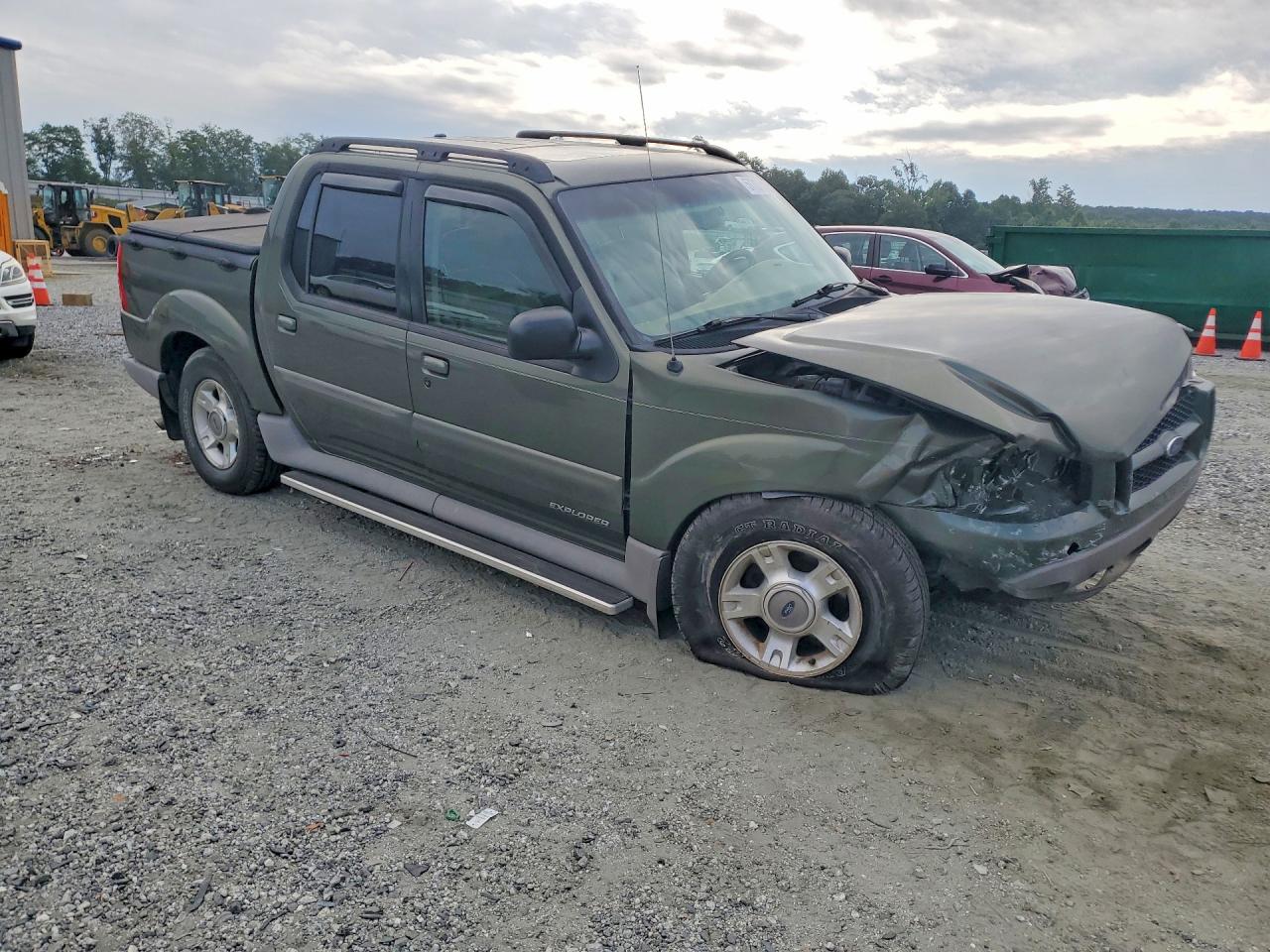 2002 Ford Explorer Sport Trac Green vin: 1FMZU77E82UB86397