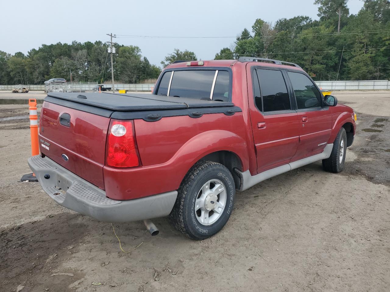 2002 Ford Explorer Sport Trac Red vin: 1FMZU77E92UA91038
