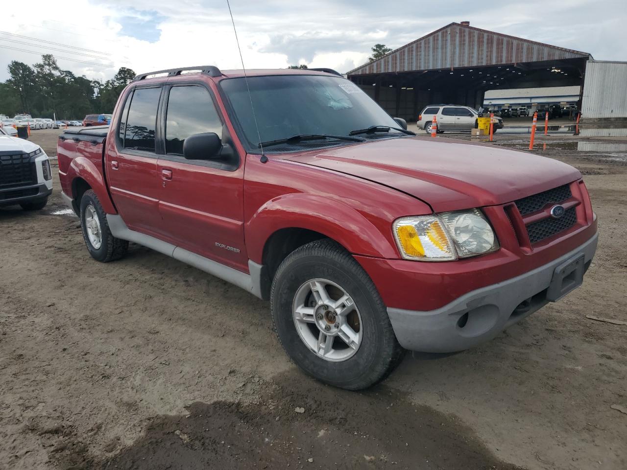 2002 Ford Explorer Sport Trac Red vin: 1FMZU77E92UA91038