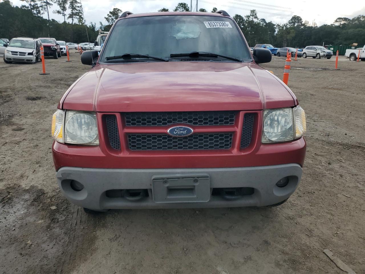 2002 Ford Explorer Sport Trac Red vin: 1FMZU77E92UA91038