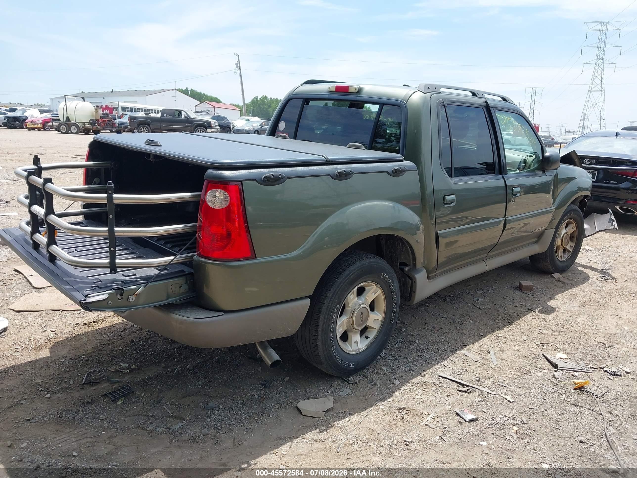 2002 Ford Explorer Sport Trac   Green vin: 1FMZU77E92UC19181