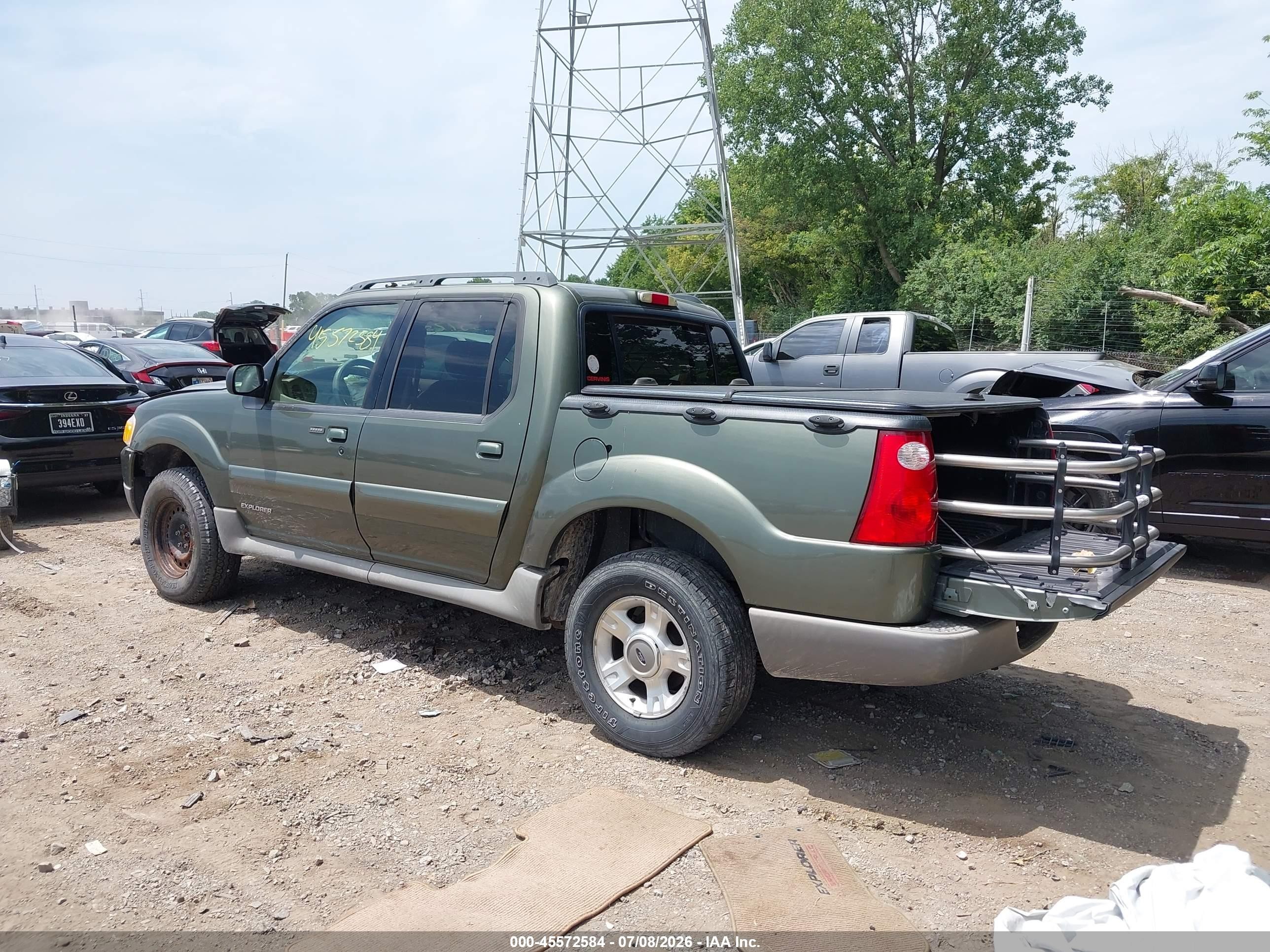 2002 Ford Explorer Sport Trac   Green vin: 1FMZU77E92UC19181