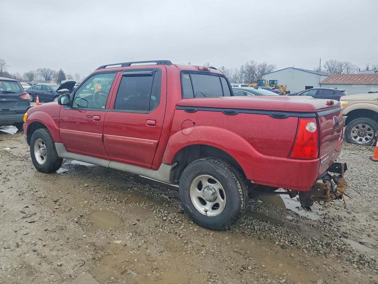 2003 Ford Explorer Sport Trac Red vin: 1FMZU77E93UC44812