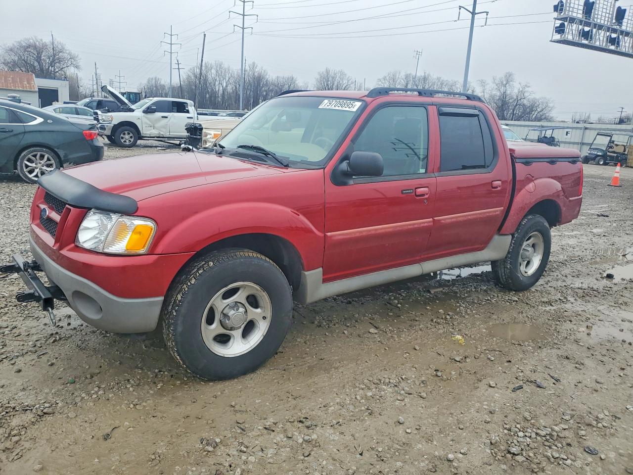 2003 Ford Explorer Sport Trac Red vin: 1FMZU77E93UC44812