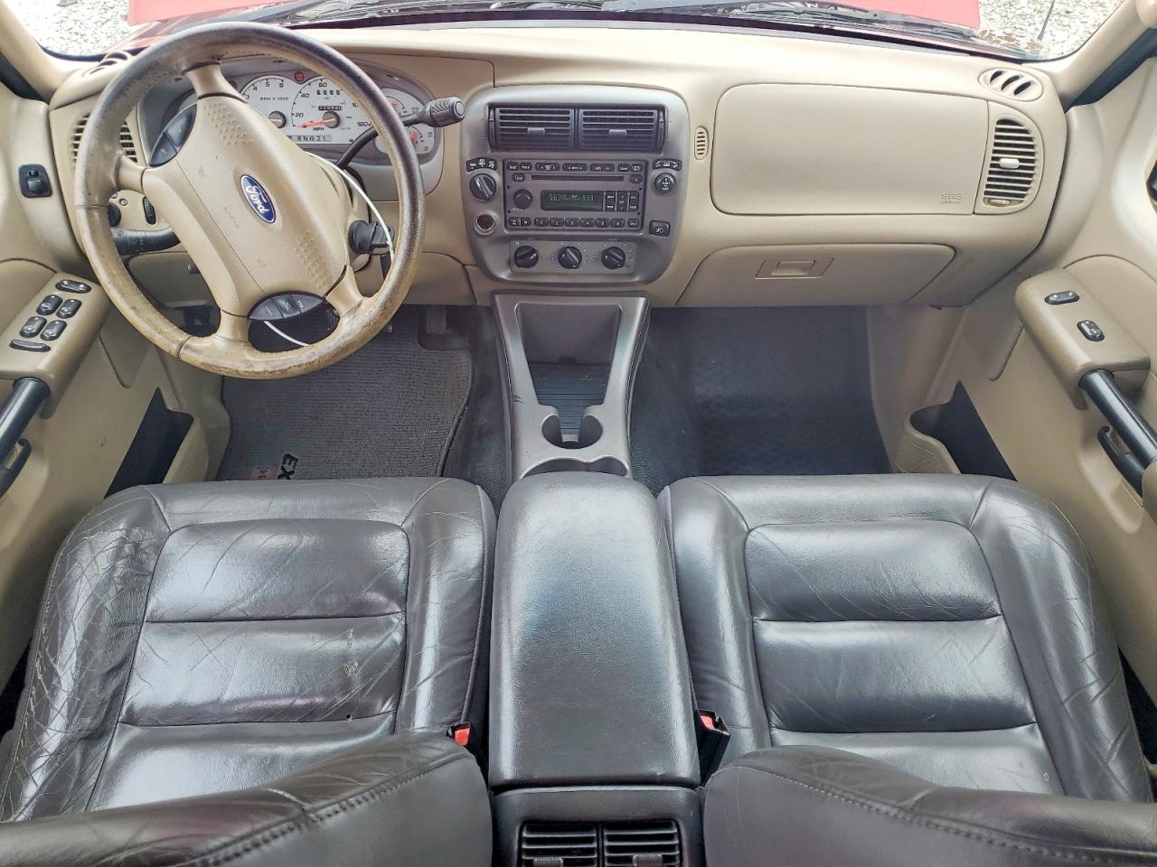 2003 Ford Explorer Sport Trac Red vin: 1FMZU77E93UC44812