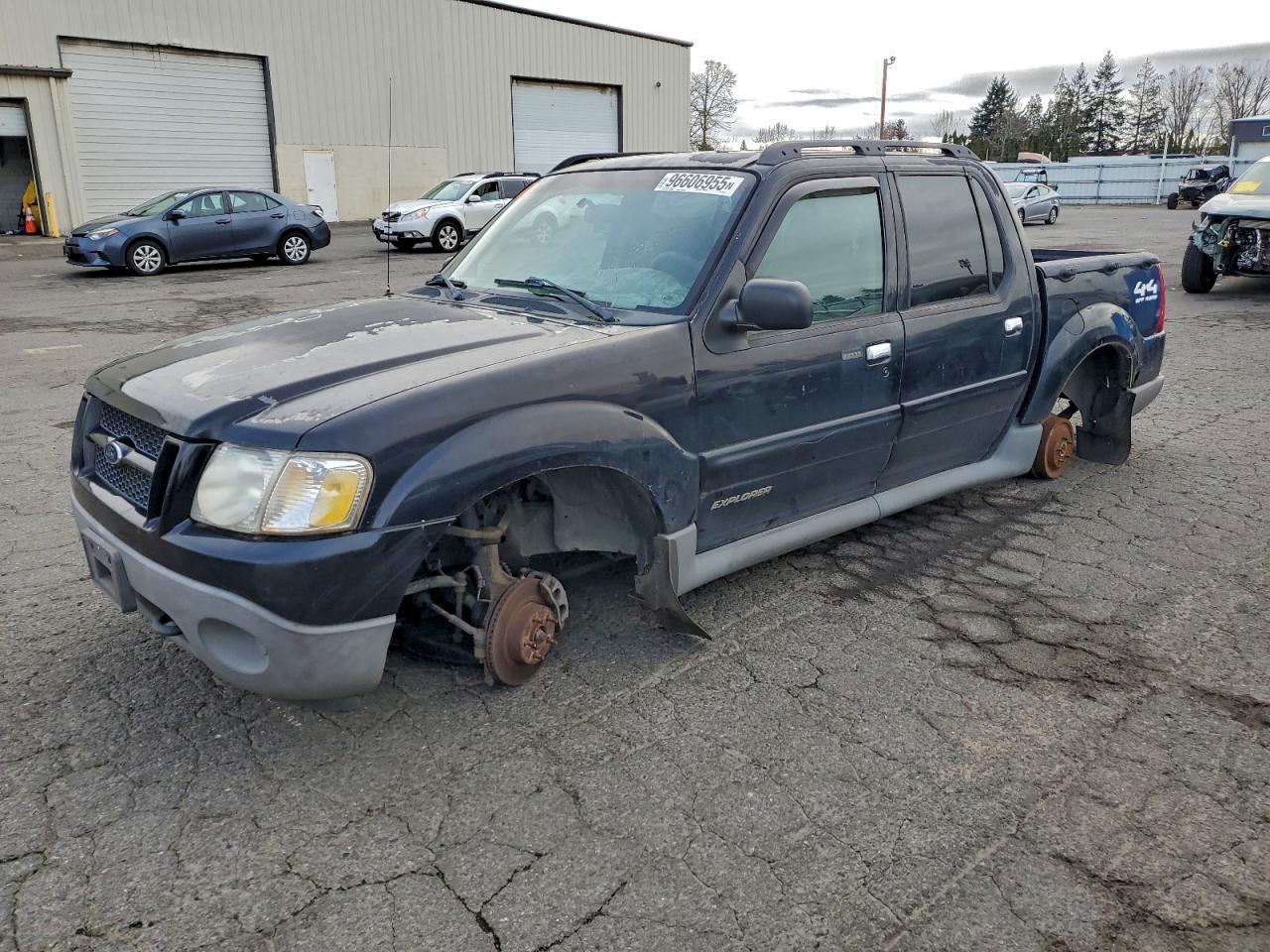 2001 Ford Explorer Sport Trac Black vin: 1FMZU77EX1UA45524