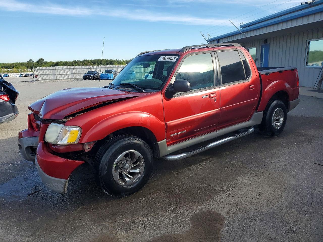 2001 Ford Explorer Sport Trac Red vin: 1FMZU77EX1UA93315