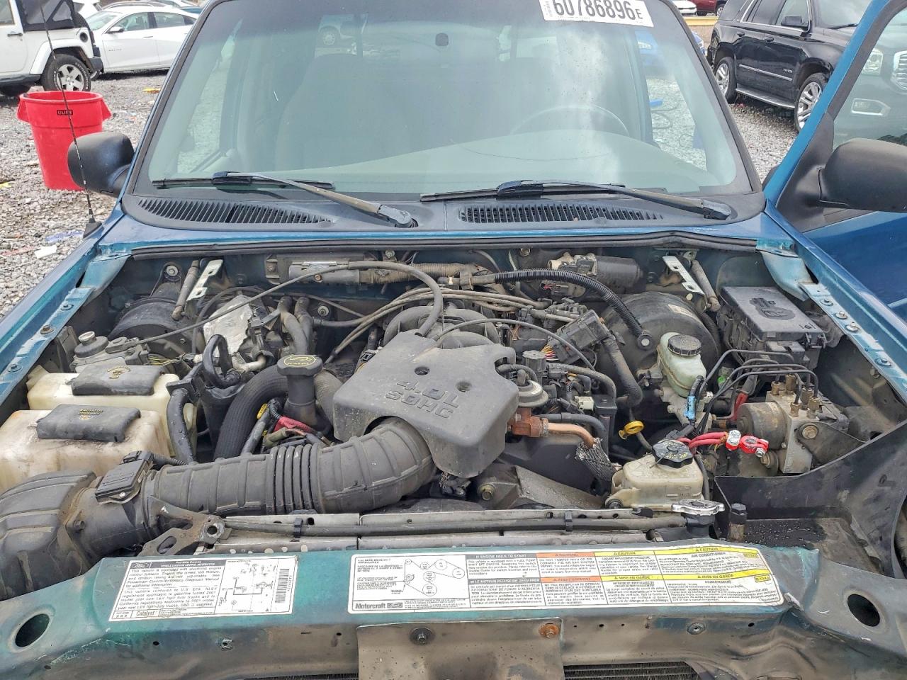 2001 Ford Explorer Sport Trac Teal vin: 1FMZU77EX1UB83046
