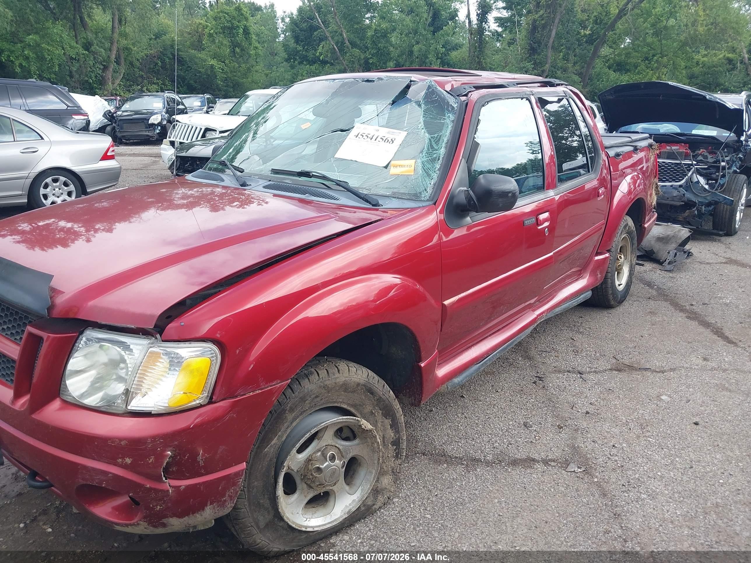 2004 Ford Explorer Sport Trac Adrenalin/xls/xlt Red vin: 1FMZU77K24UB69622