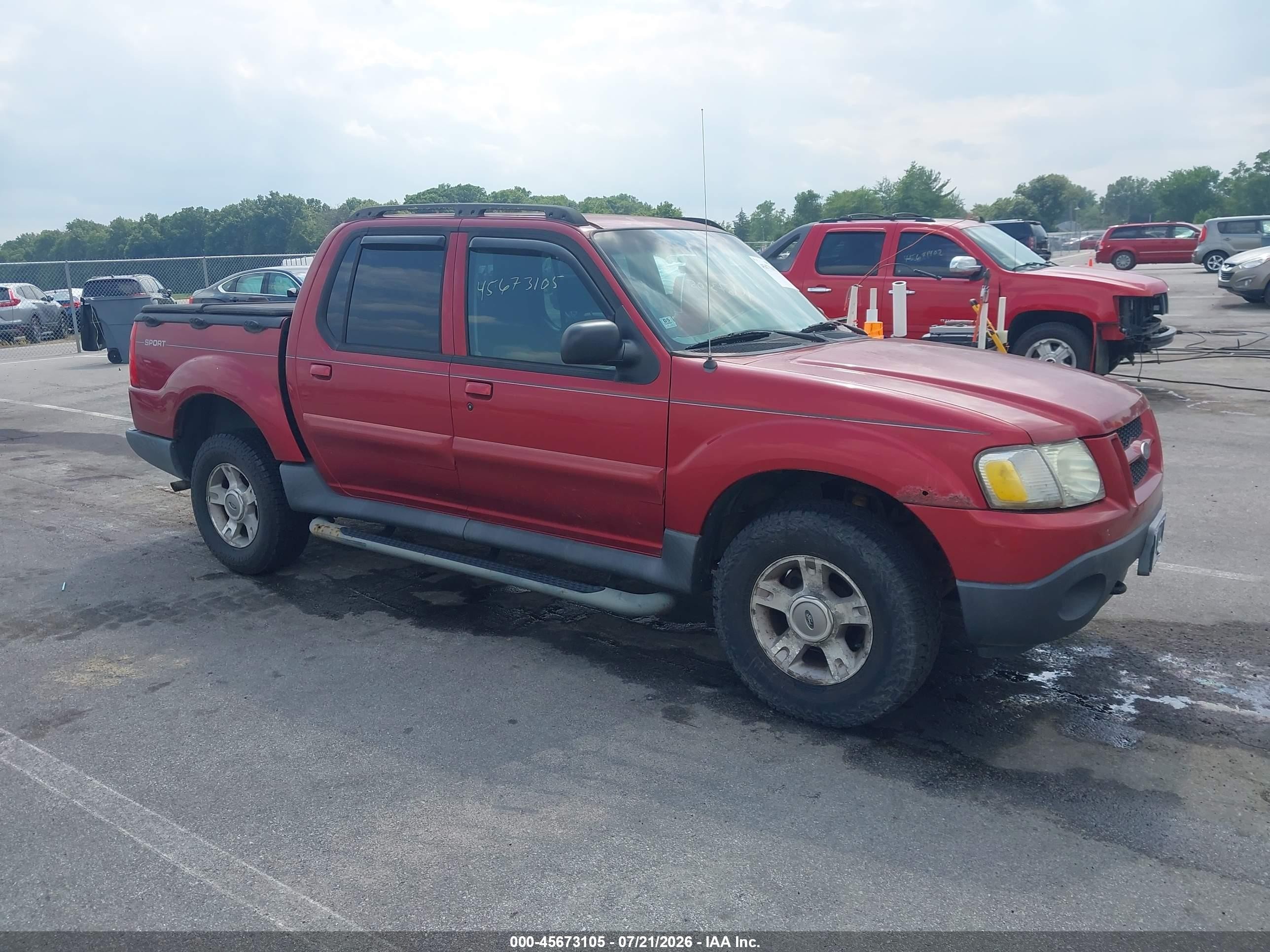 2004 Ford Explorer Sport Trac Adrenalin/xls/xlt Red vin: 1FMZU77K34UA38991