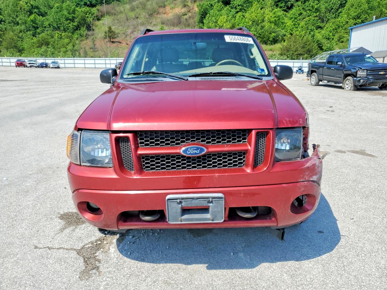 2004 Ford Explorer Sport Trac Red vin: 1FMZU77K64UB49888