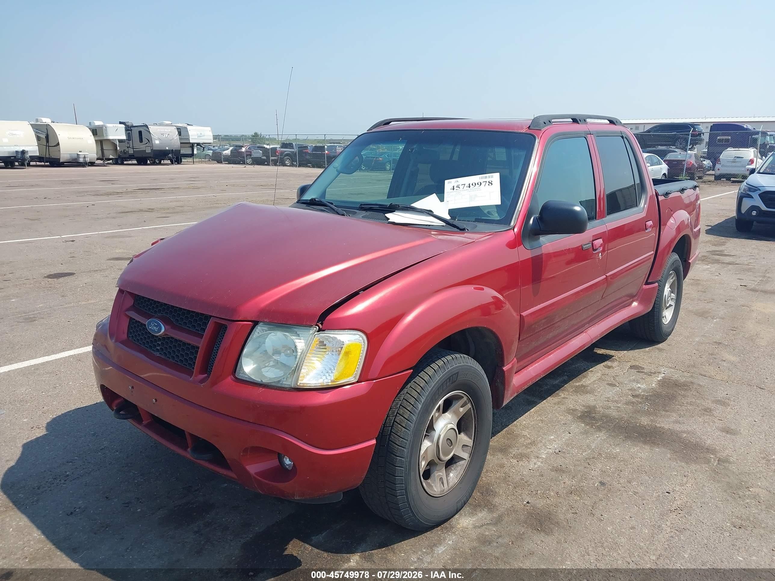 2004 Ford Explorer Sport Trac Adrenalin/xls/xlt Red vin: 1FMZU77K74UA82556