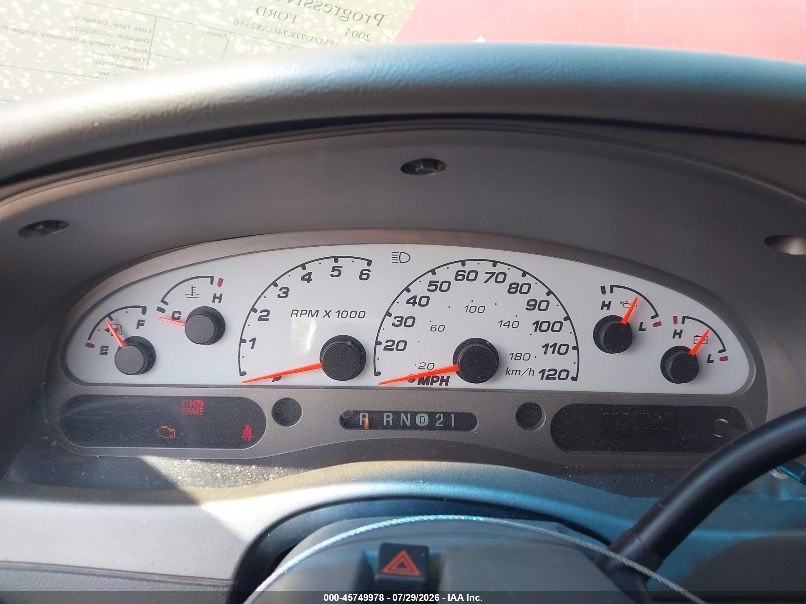 2004 Ford Explorer Sport Trac Adrenalin/xls/xlt Red vin: 1FMZU77K74UA82556