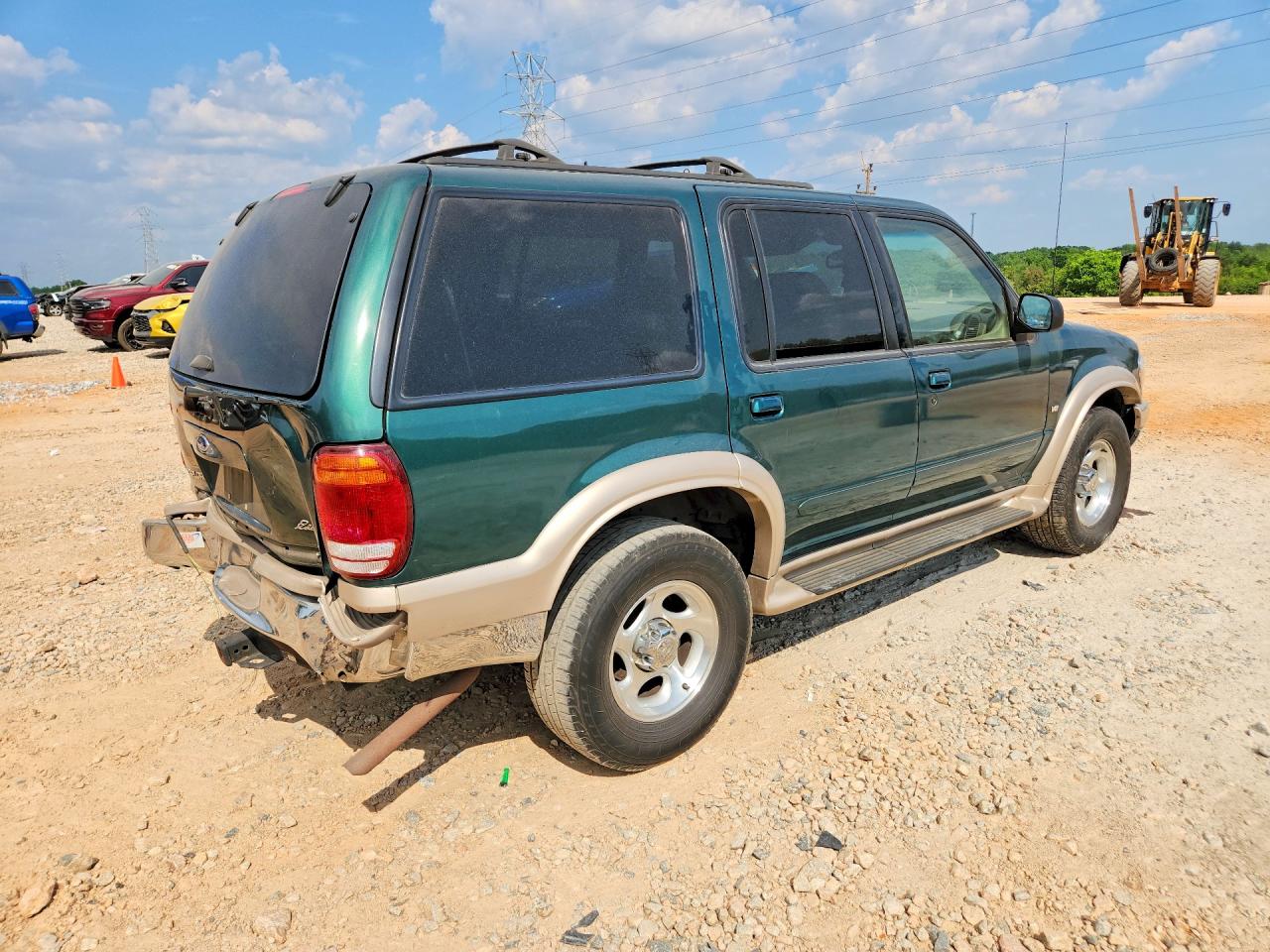 2001 Ford Explorer Eddie Bauer Green vin: 1FMZU84P61ZA73402