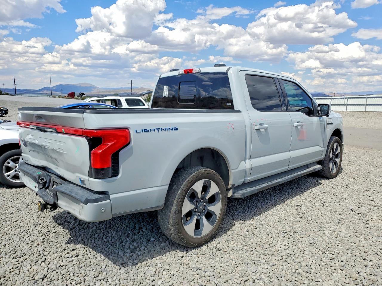 2023 Ford F150 Lightning Pro White vin: 1FT6W1EV2PWG26420