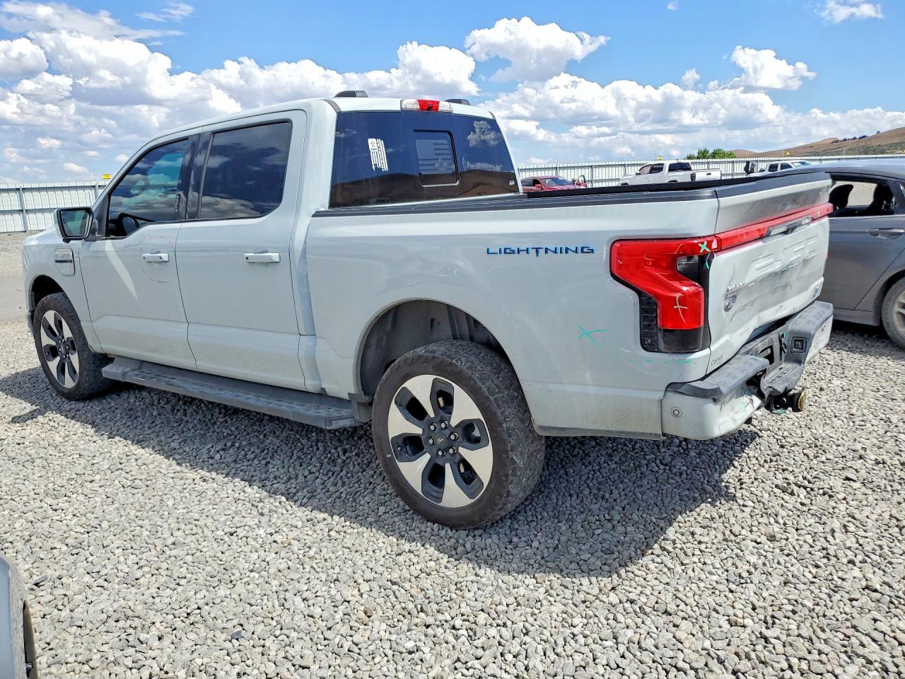 2023 Ford F150 Lightning Pro White vin: 1FT6W1EV2PWG26420