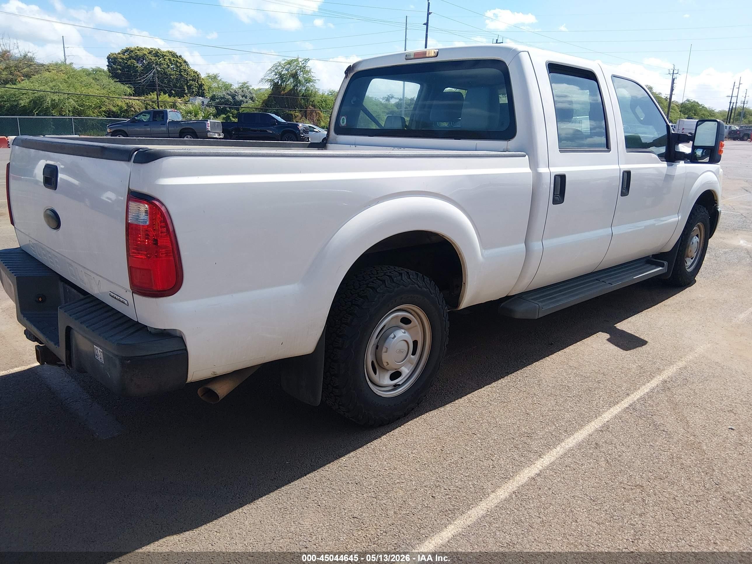 2012 Ford F-250 Xl White vin: 1FT7W2A60CED09261