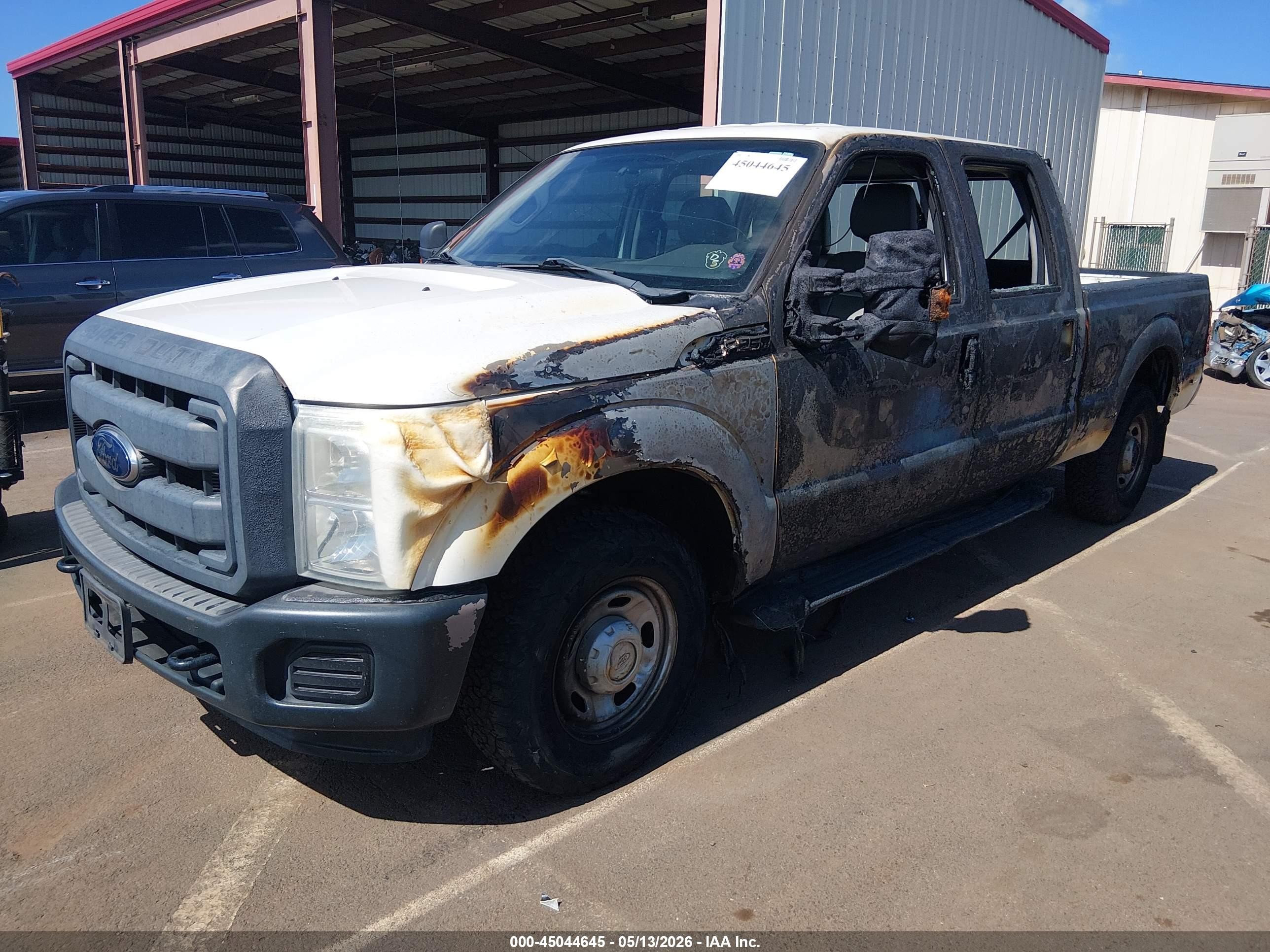 2012 Ford F-250 Xl White vin: 1FT7W2A60CED09261