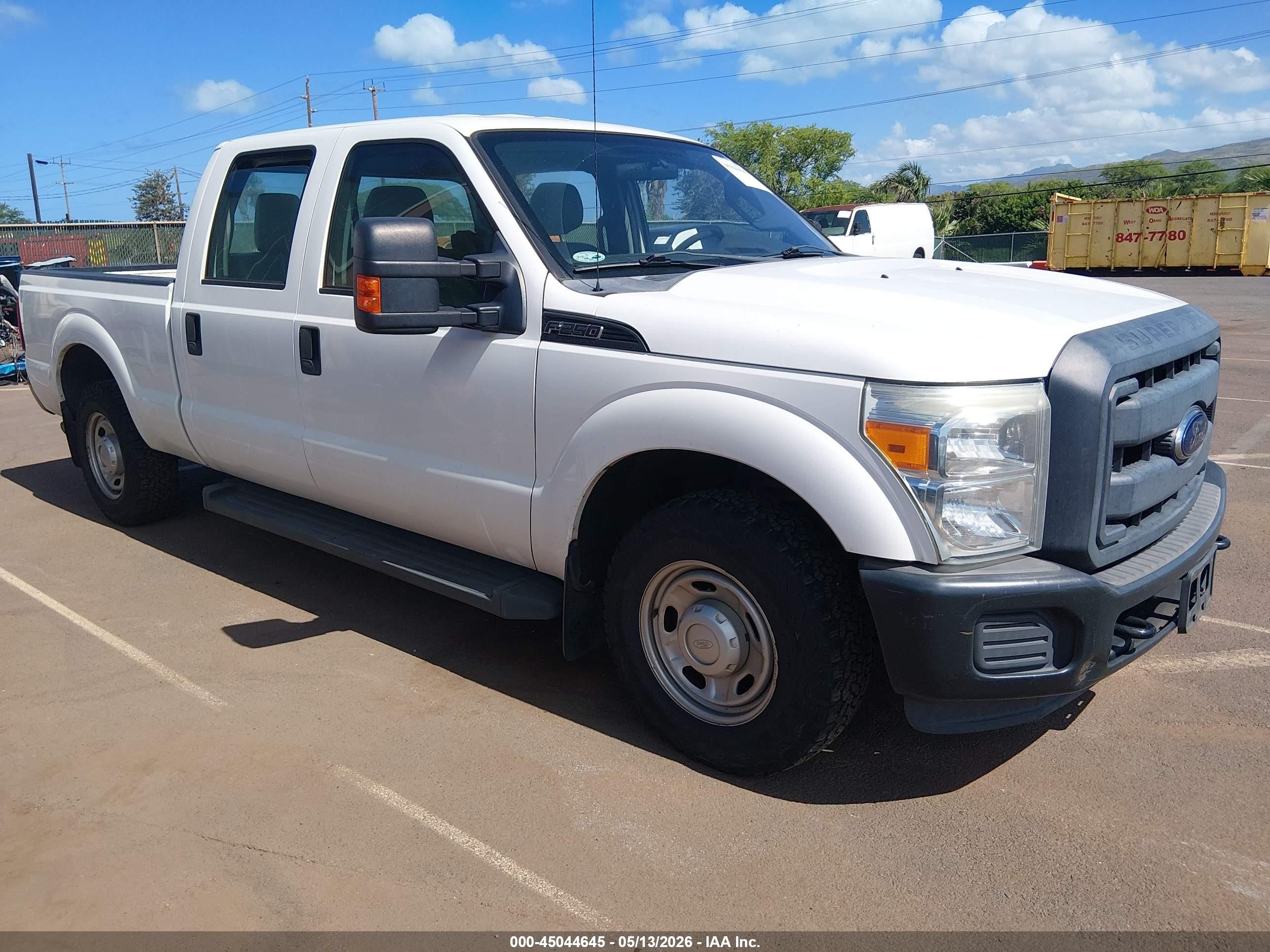 2012 Ford F-250 Xl White vin: 1FT7W2A60CED09261
