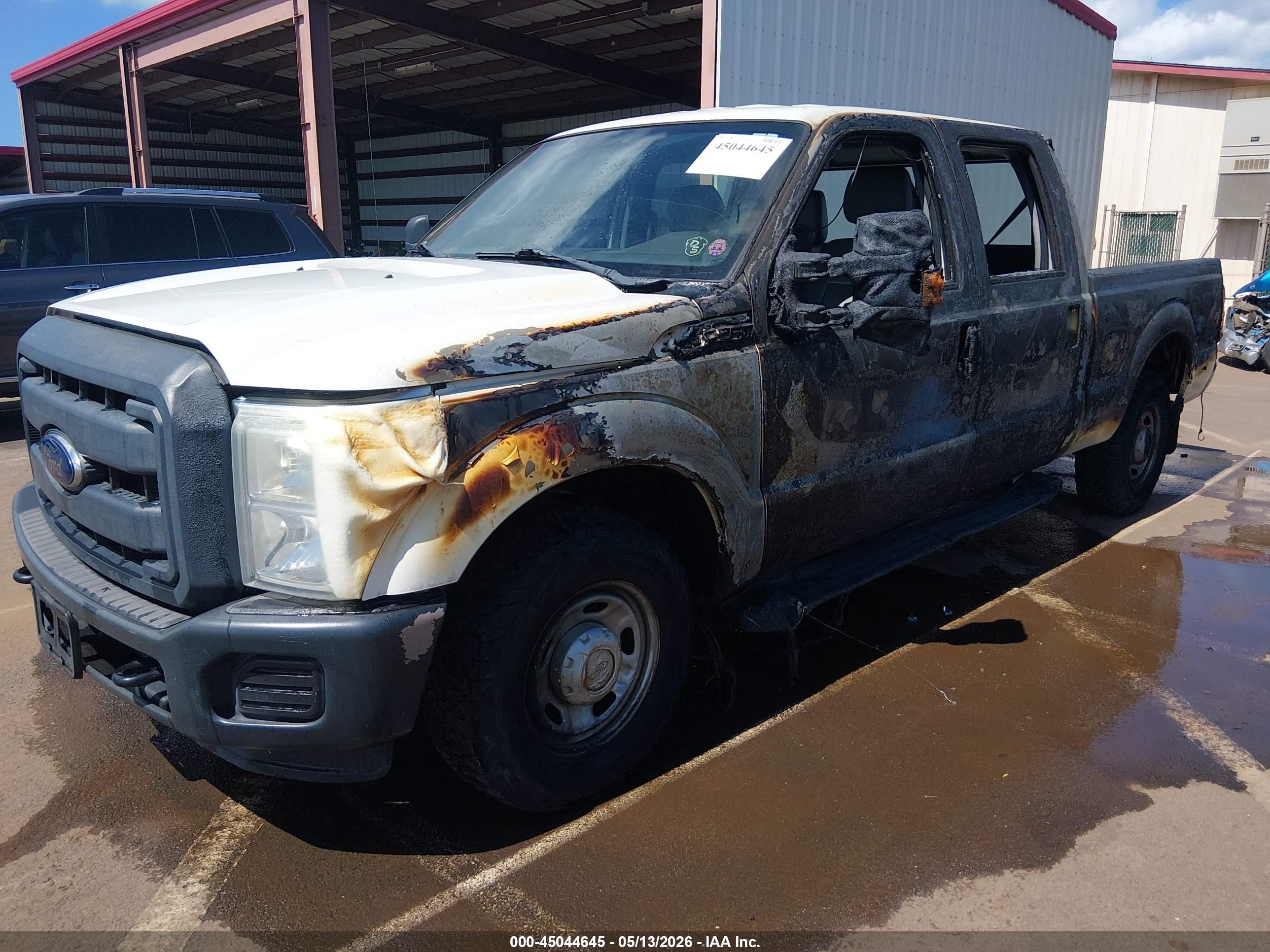 2012 Ford F-250 Xl White vin: 1FT7W2A60CED09261
