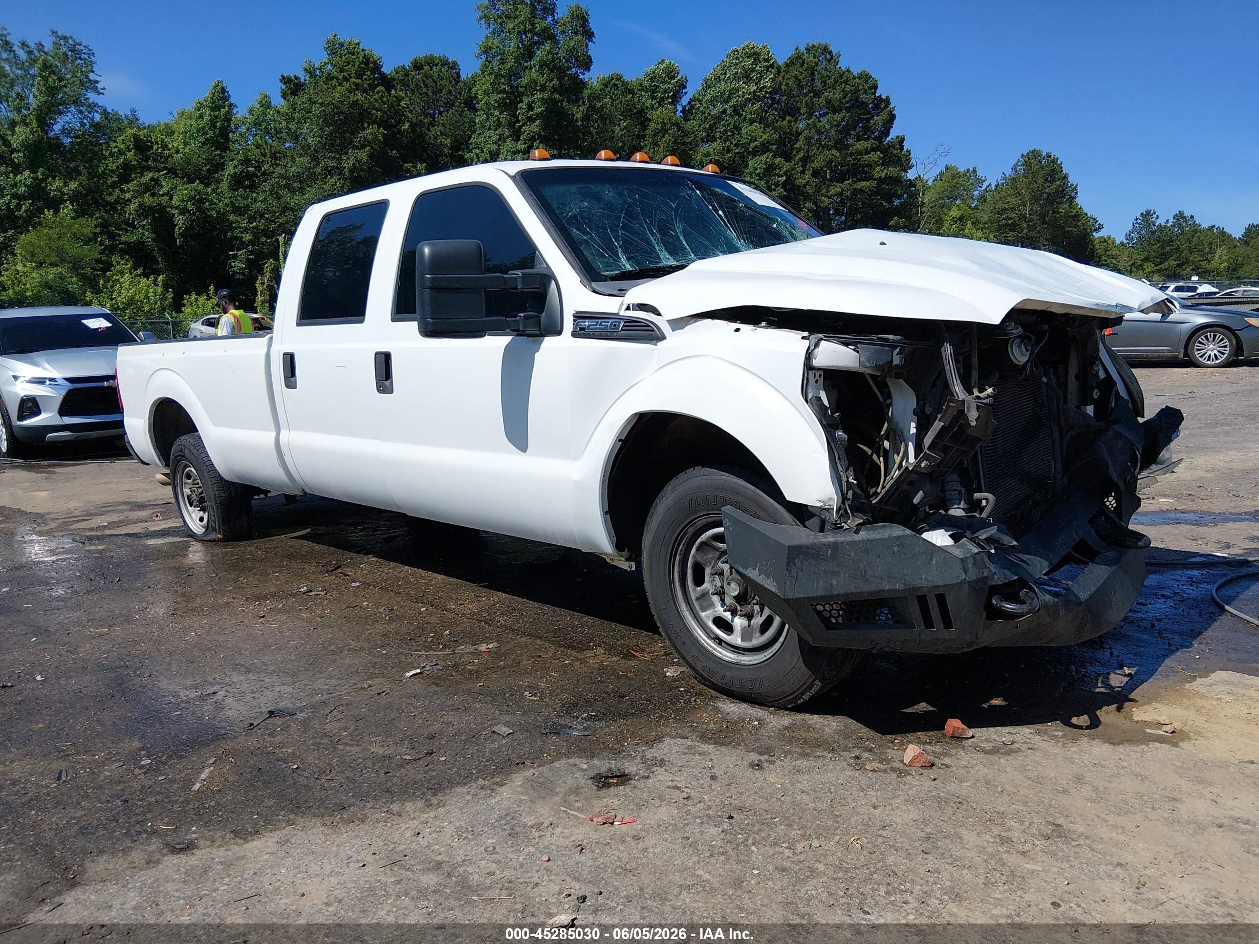 2012 Ford F-250 Xl White vin: 1FT7W2A62CEC38340