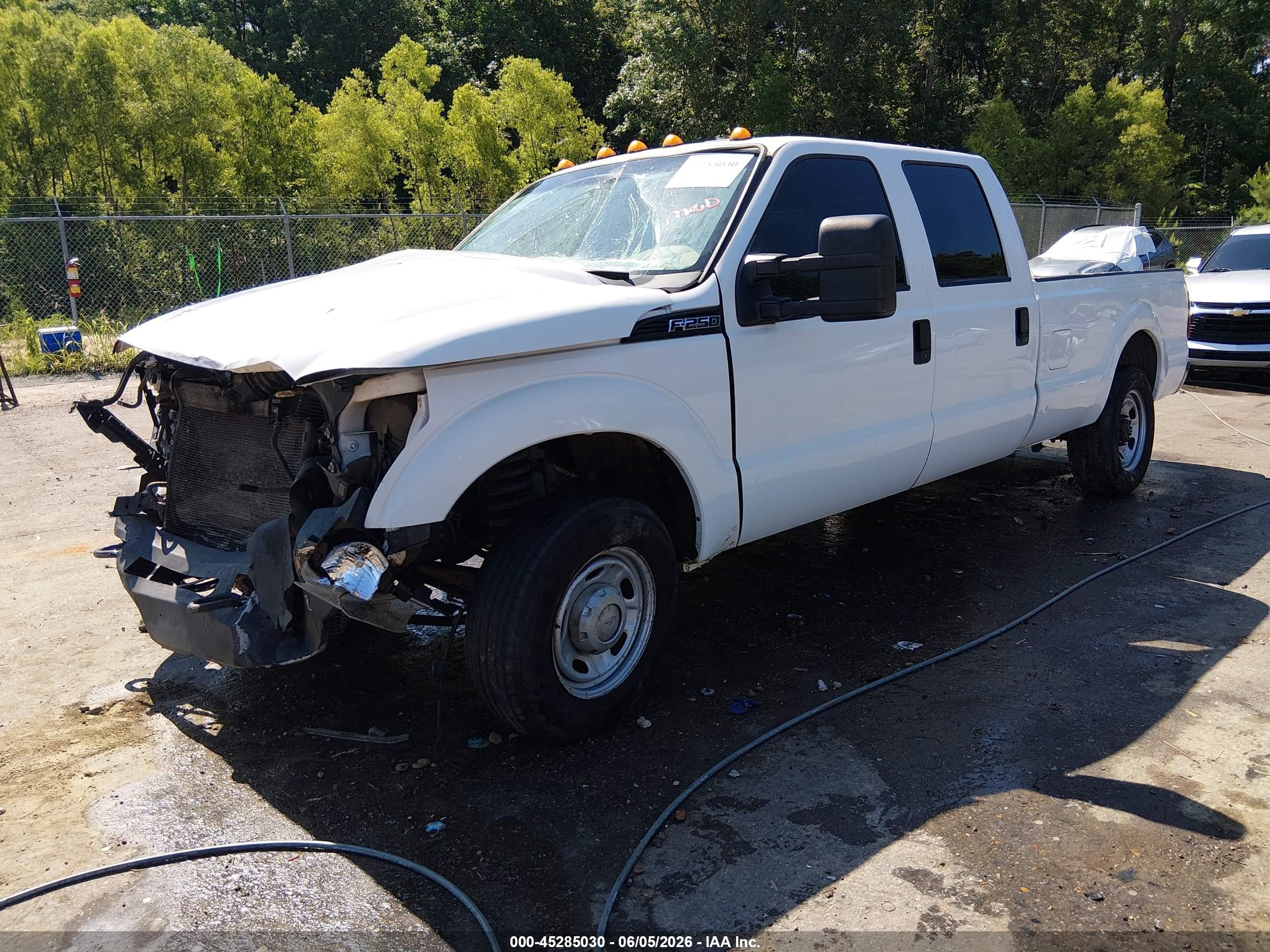 2012 Ford F-250 Xl White vin: 1FT7W2A62CEC38340