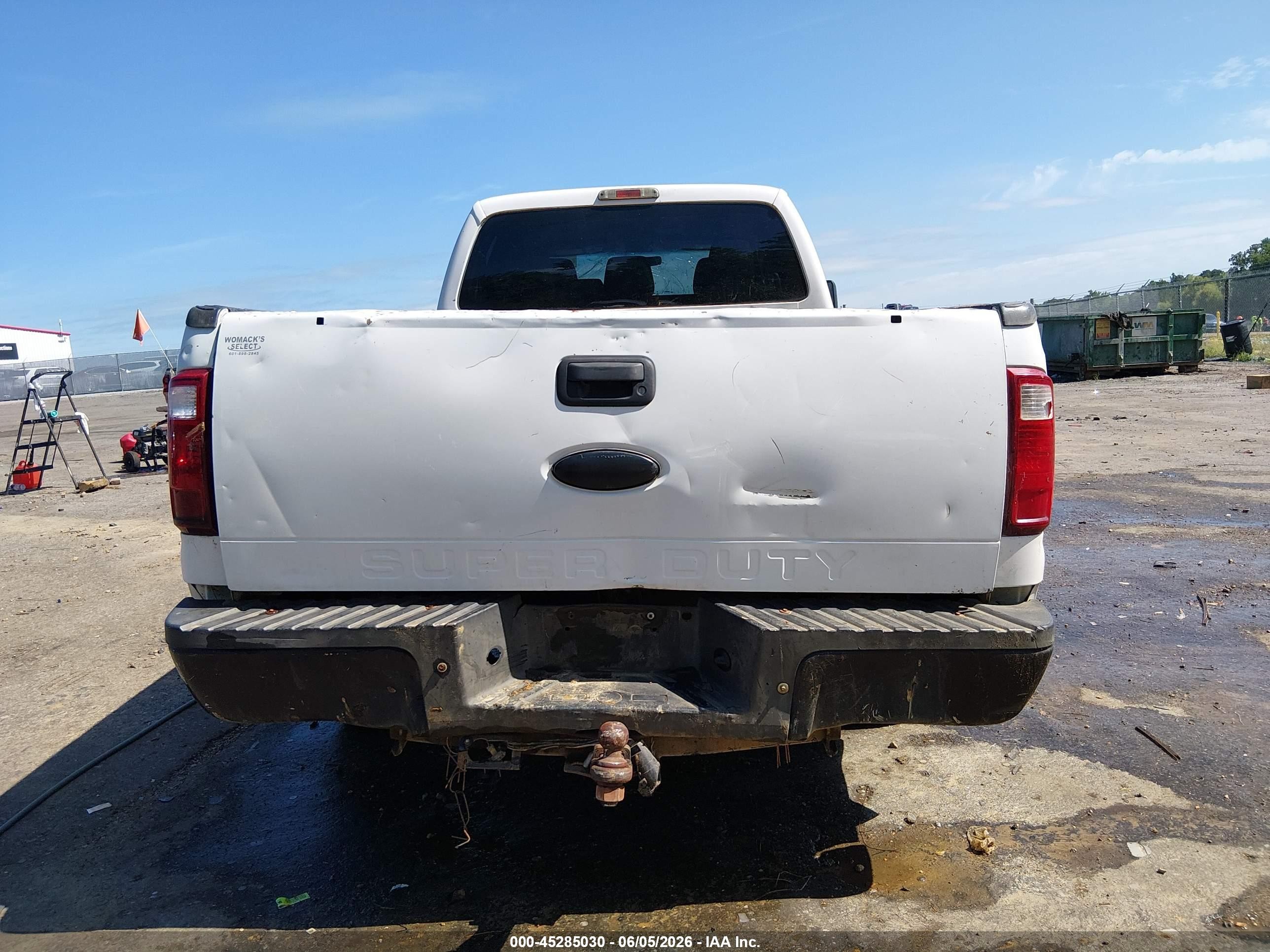 2012 Ford F-250 Xl White vin: 1FT7W2A62CEC38340