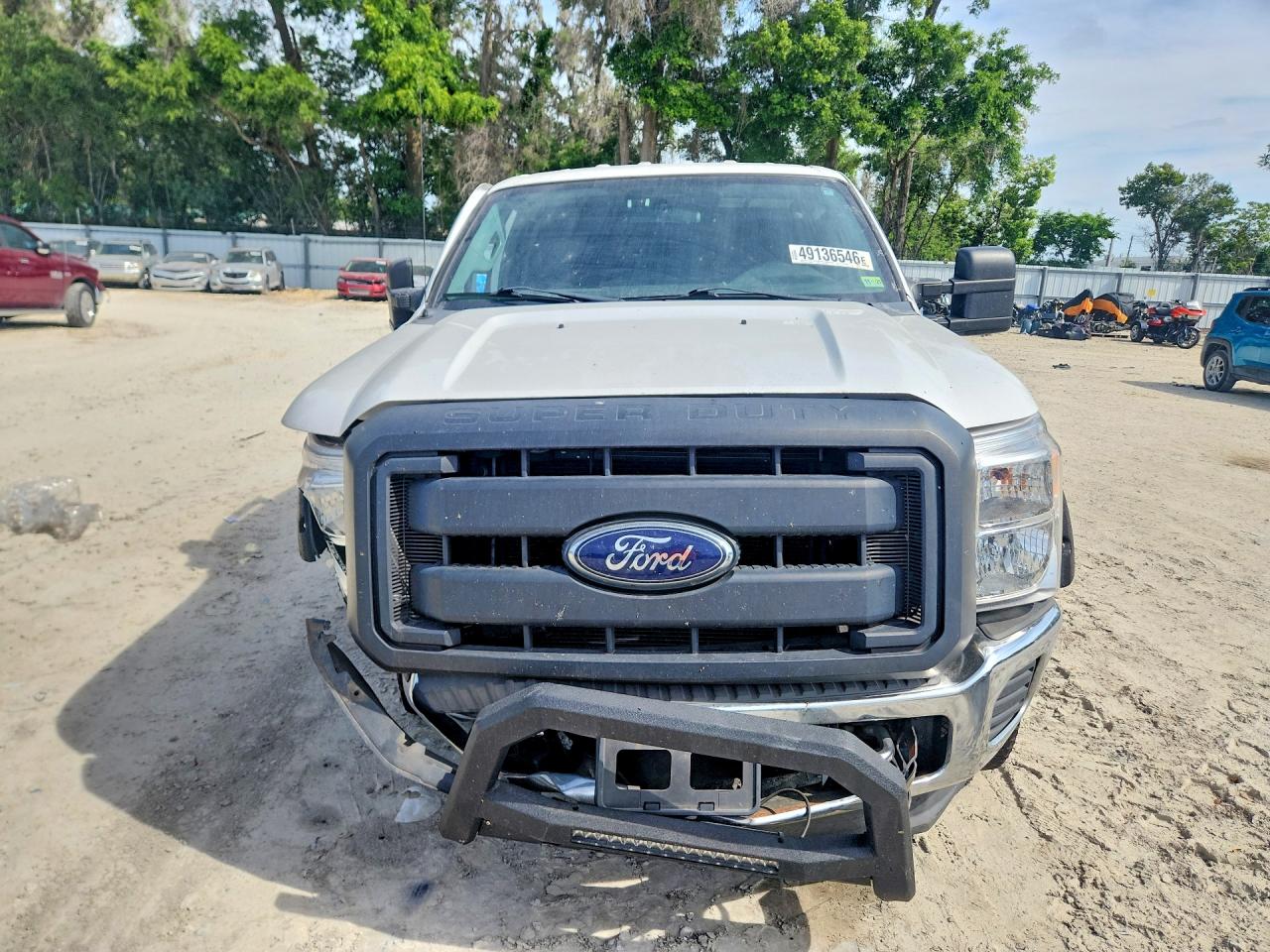 2012 Ford F250 Super Duty White vin: 1FT7W2A64CEB77153
