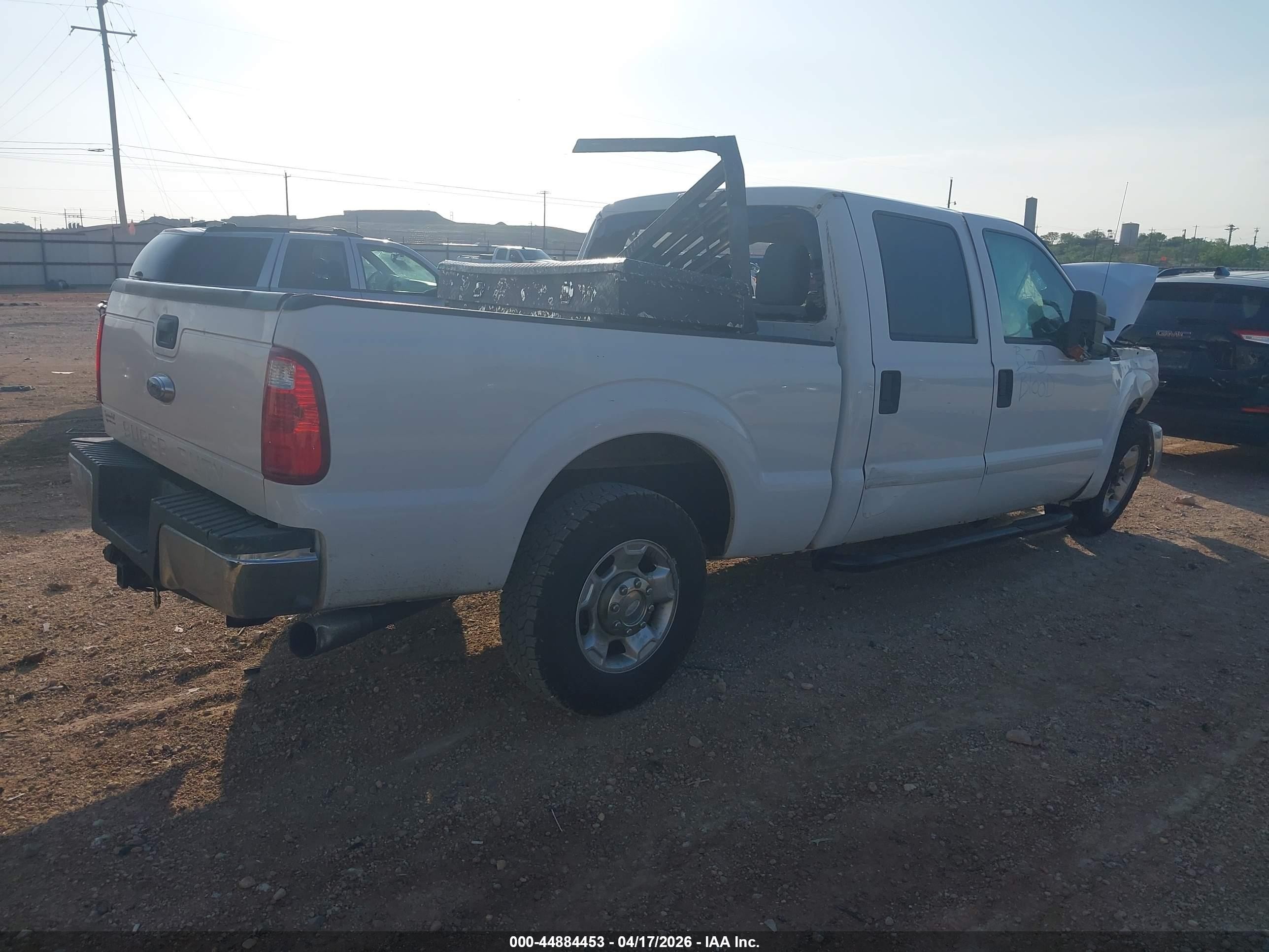 2012 Ford F-250 Xlt White vin: 1FT7W2A64CED22420